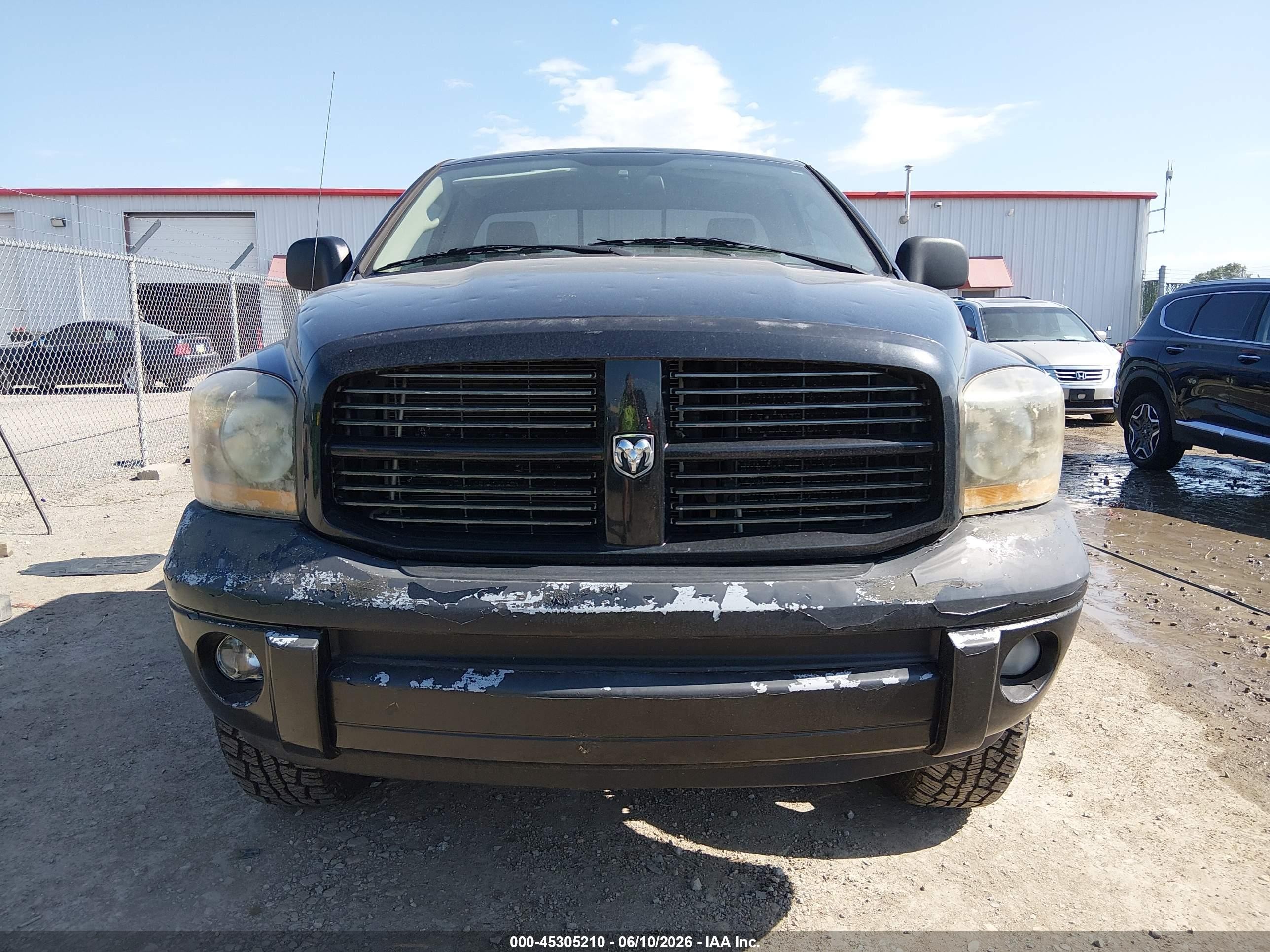 2006 Dodge Ram 1500 Slt/trx4 Off Road/sport Черный vin: 1D7HU16226J185344
