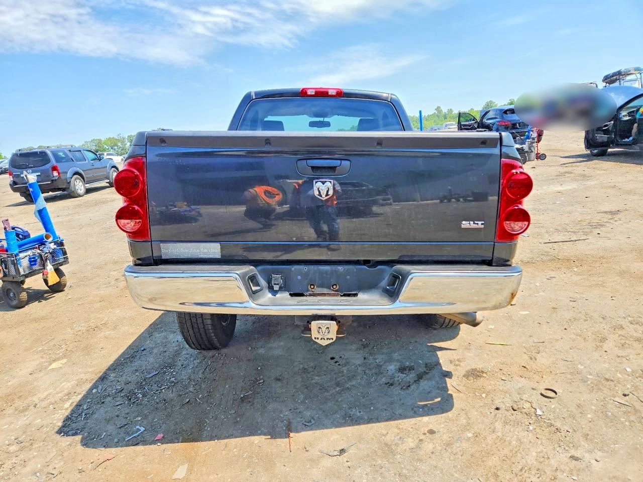 2007 Dodge Ram 1500 St Black vin: 1D7HU162X7J638465