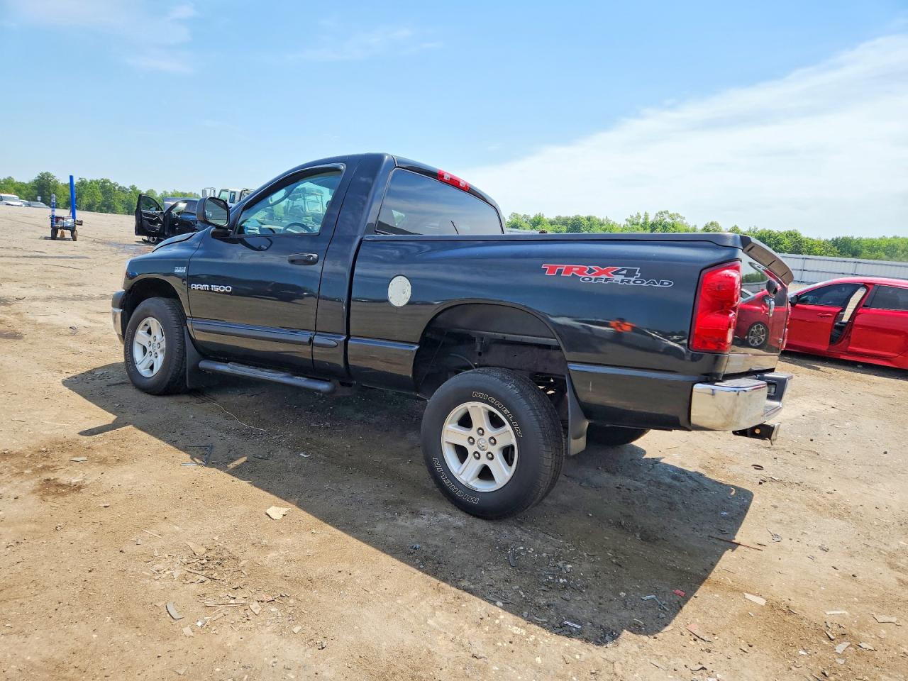 2007 Dodge Ram 1500 St Black vin: 1D7HU162X7J638465