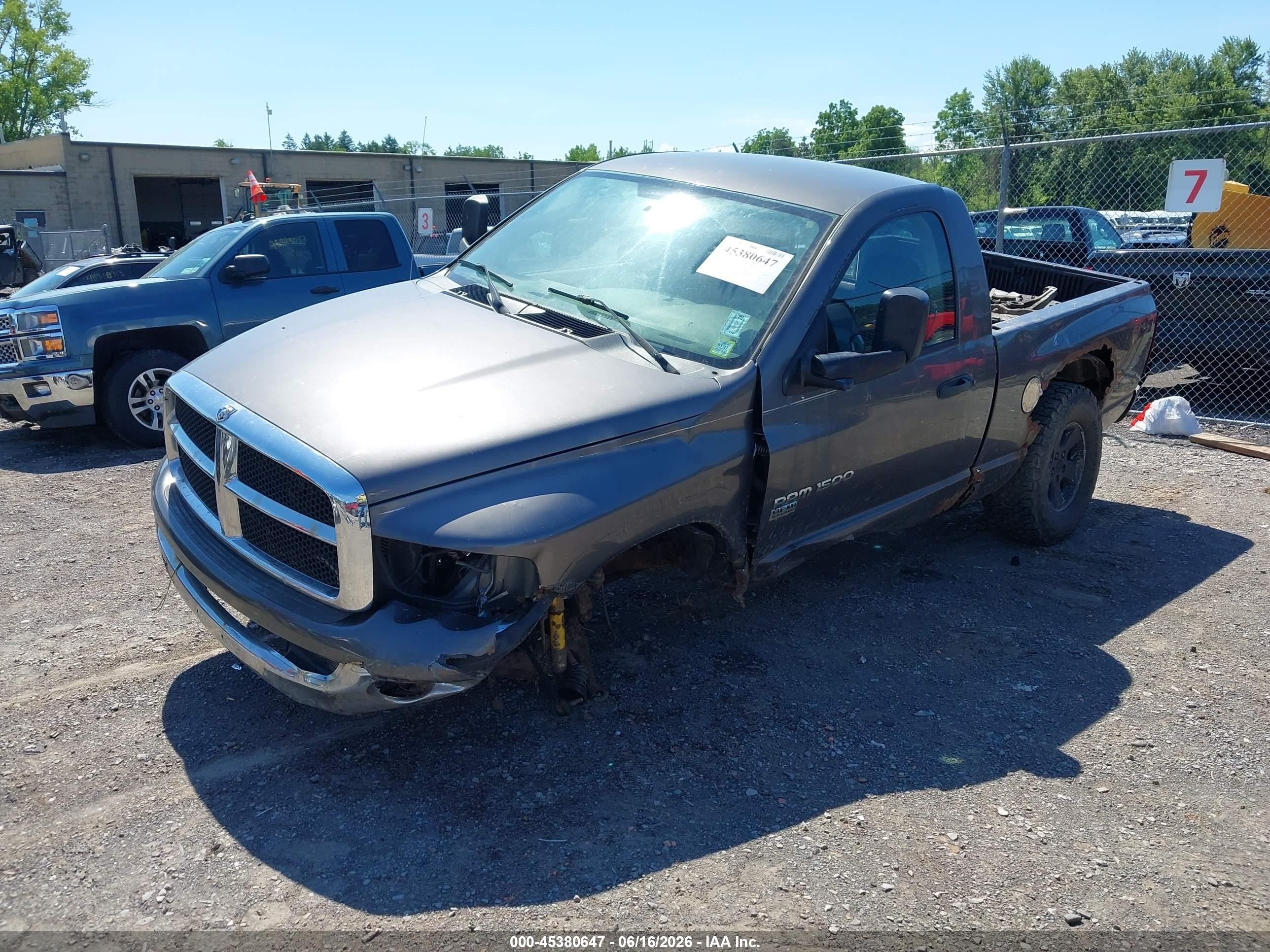 2004 Dodge Ram 1500 Slt/laramie Gray vin: 1D7HU16D04J217609
