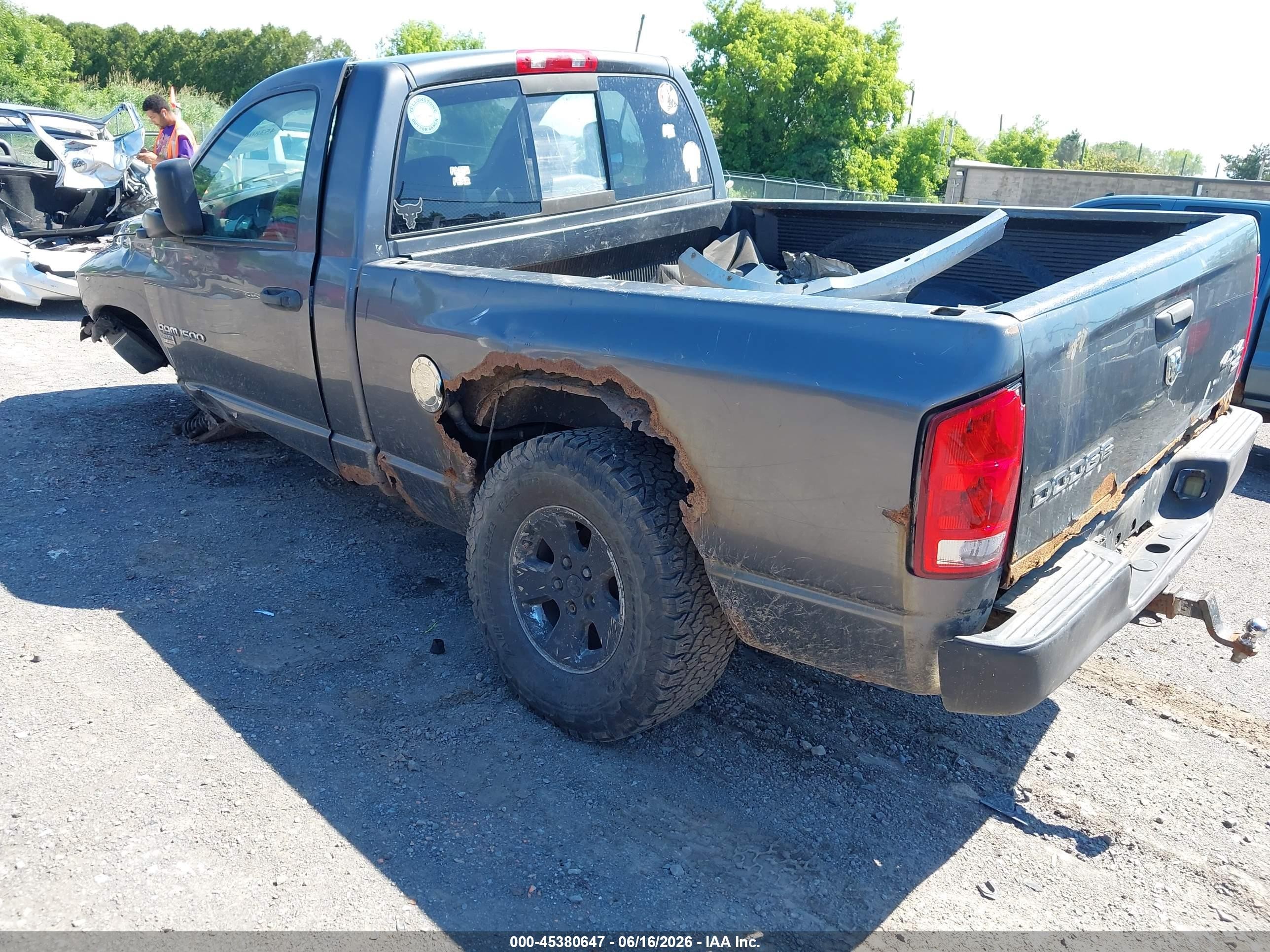 2004 Dodge Ram 1500 Slt/laramie Gray vin: 1D7HU16D04J217609