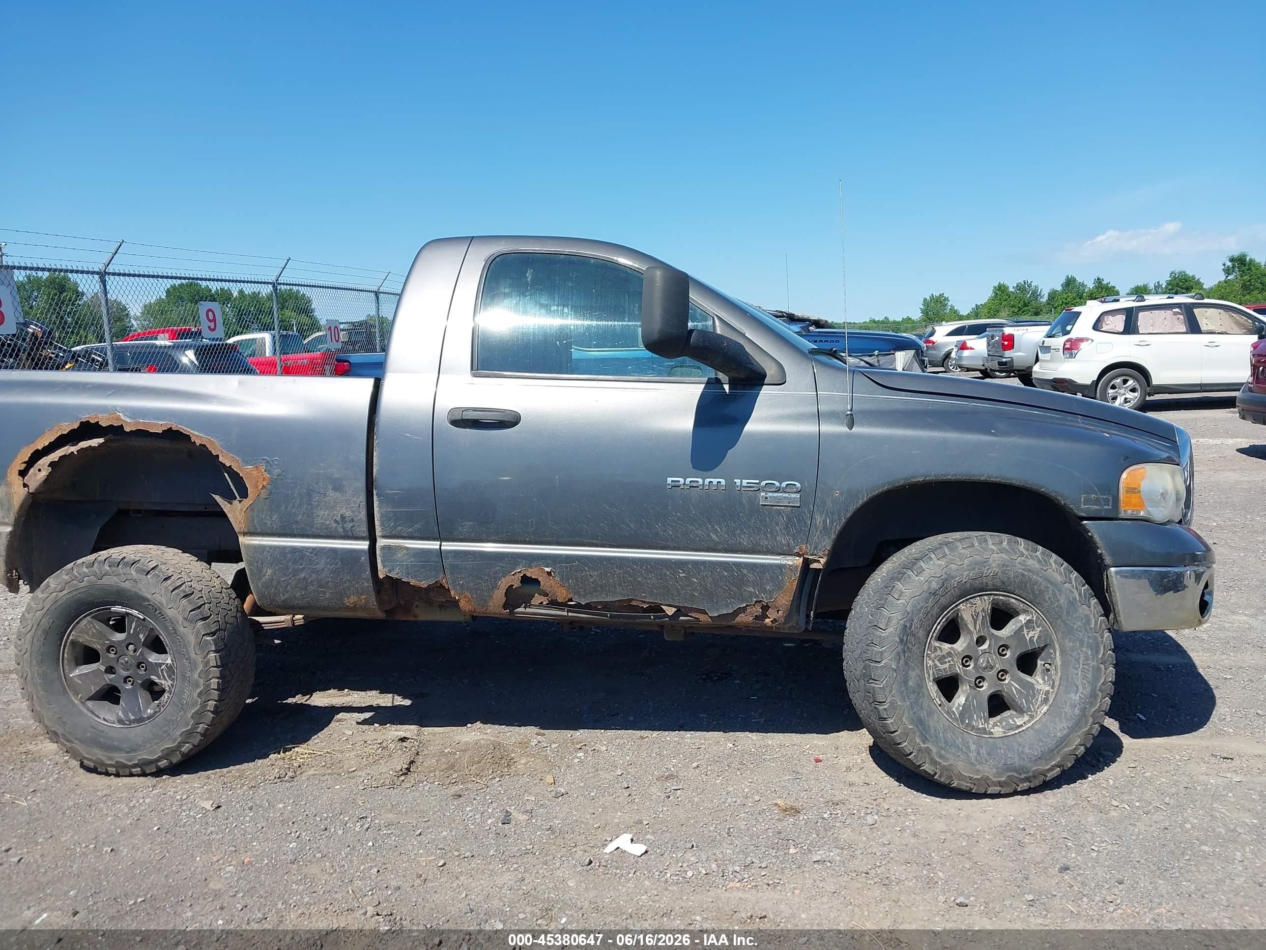 2004 Dodge Ram 1500 Slt/laramie Gray vin: 1D7HU16D04J217609