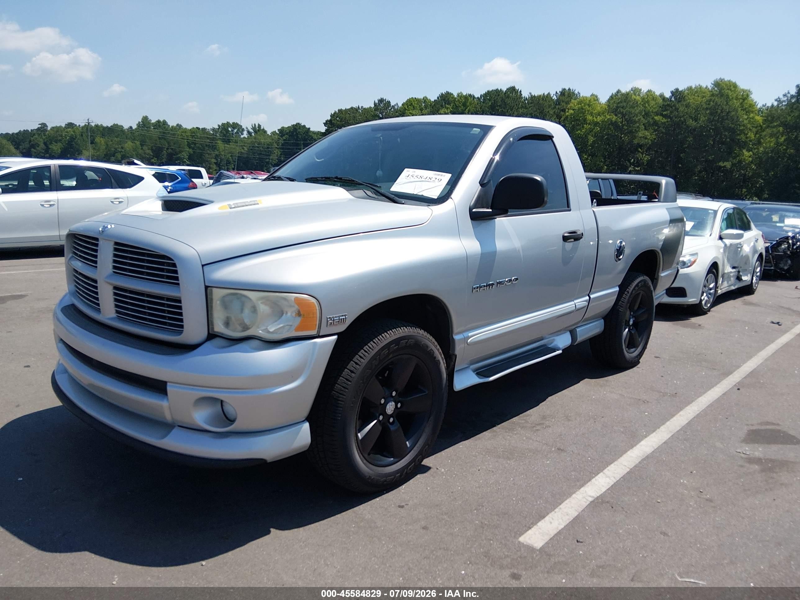 2005 Dodge Ram 1500 Slt/laramie Silver vin: 1D7HU16D05J588044