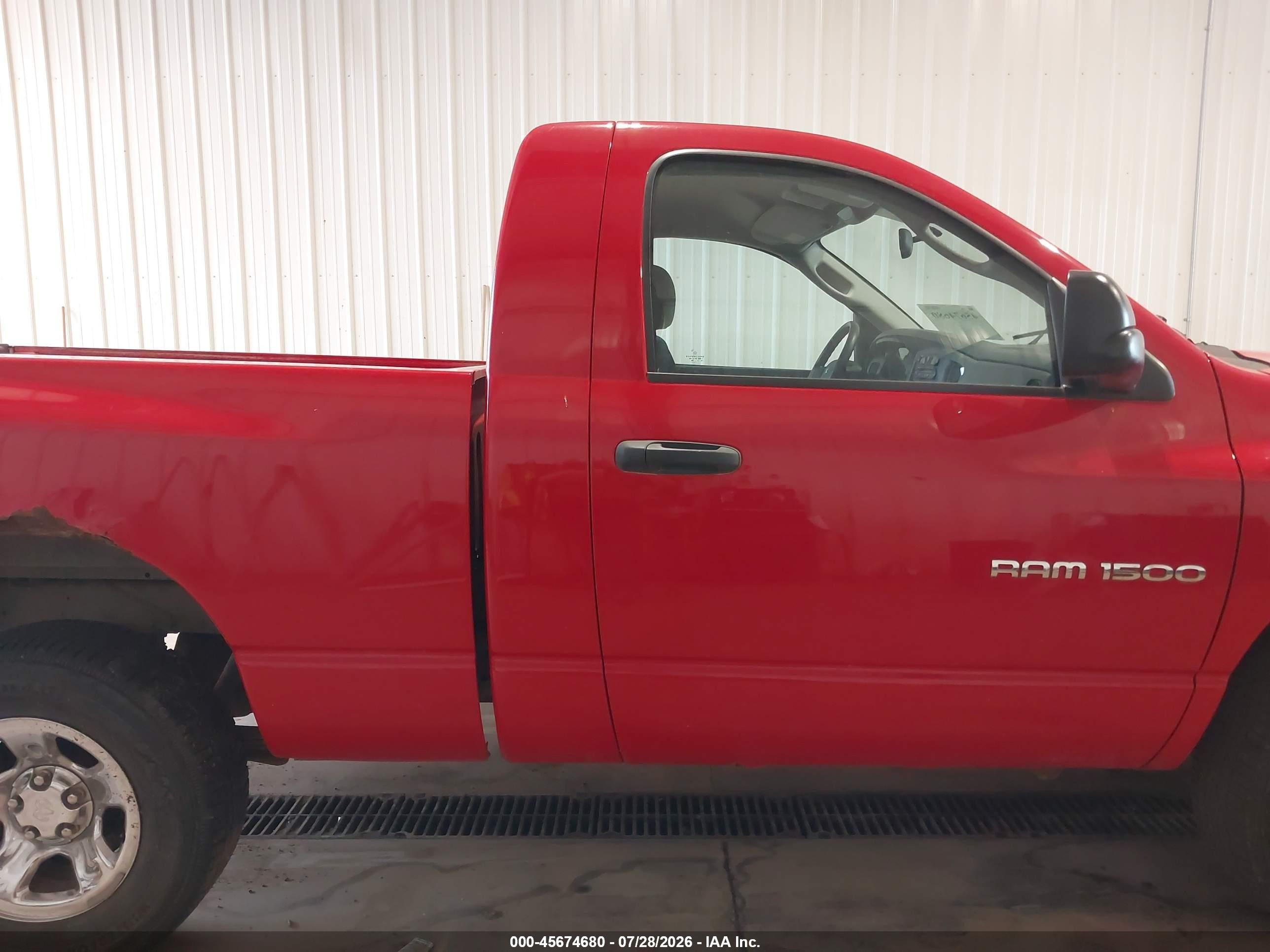 2004 Dodge Ram 1500 Slt/laramie Red vin: 1D7HU16D14J245077