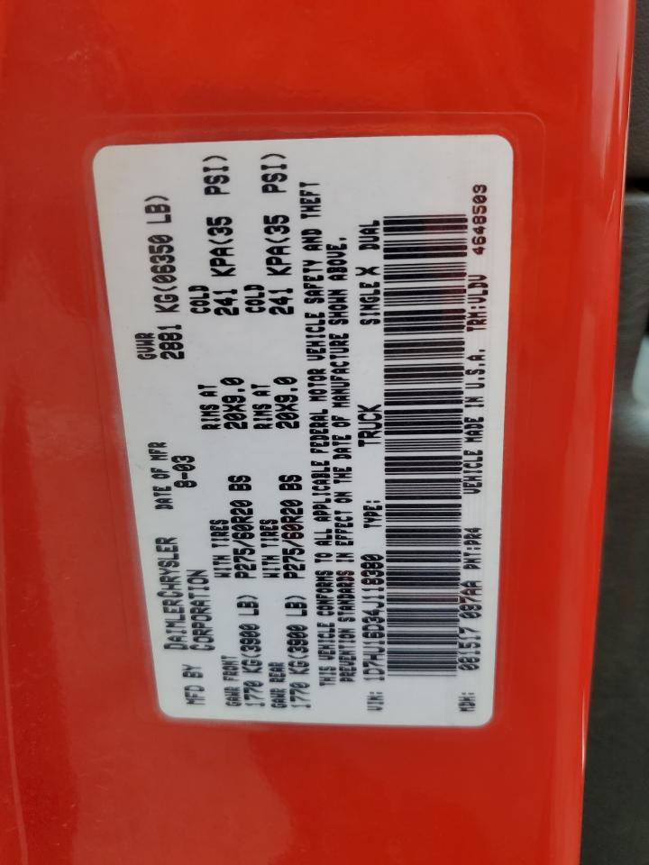 2004 Dodge Ram 1500 St Red vin: 1D7HU16D34J118380
