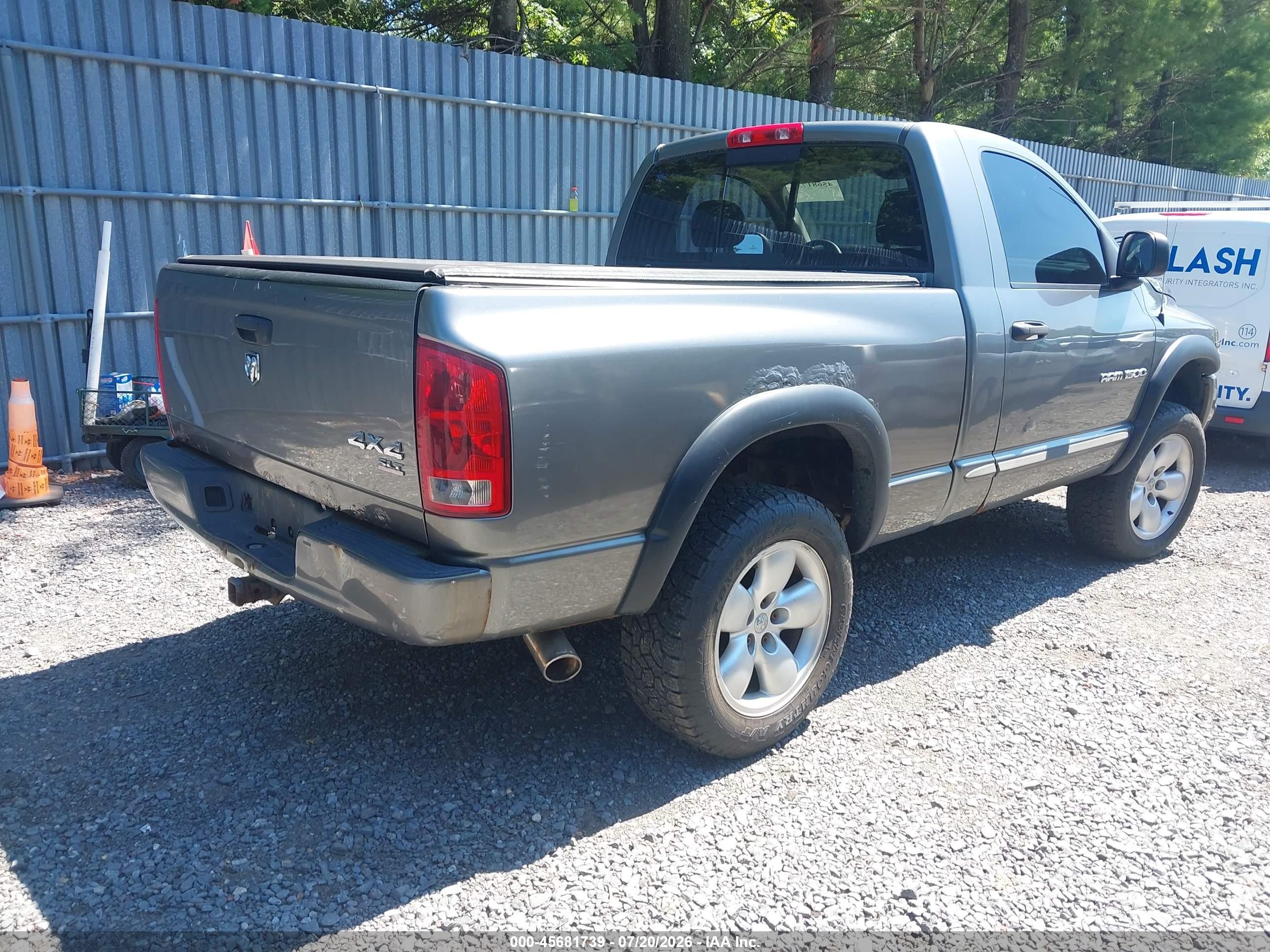 2005 Dodge Ram 1500 Slt/laramie Серый vin: 1D7HU16D35J544121
