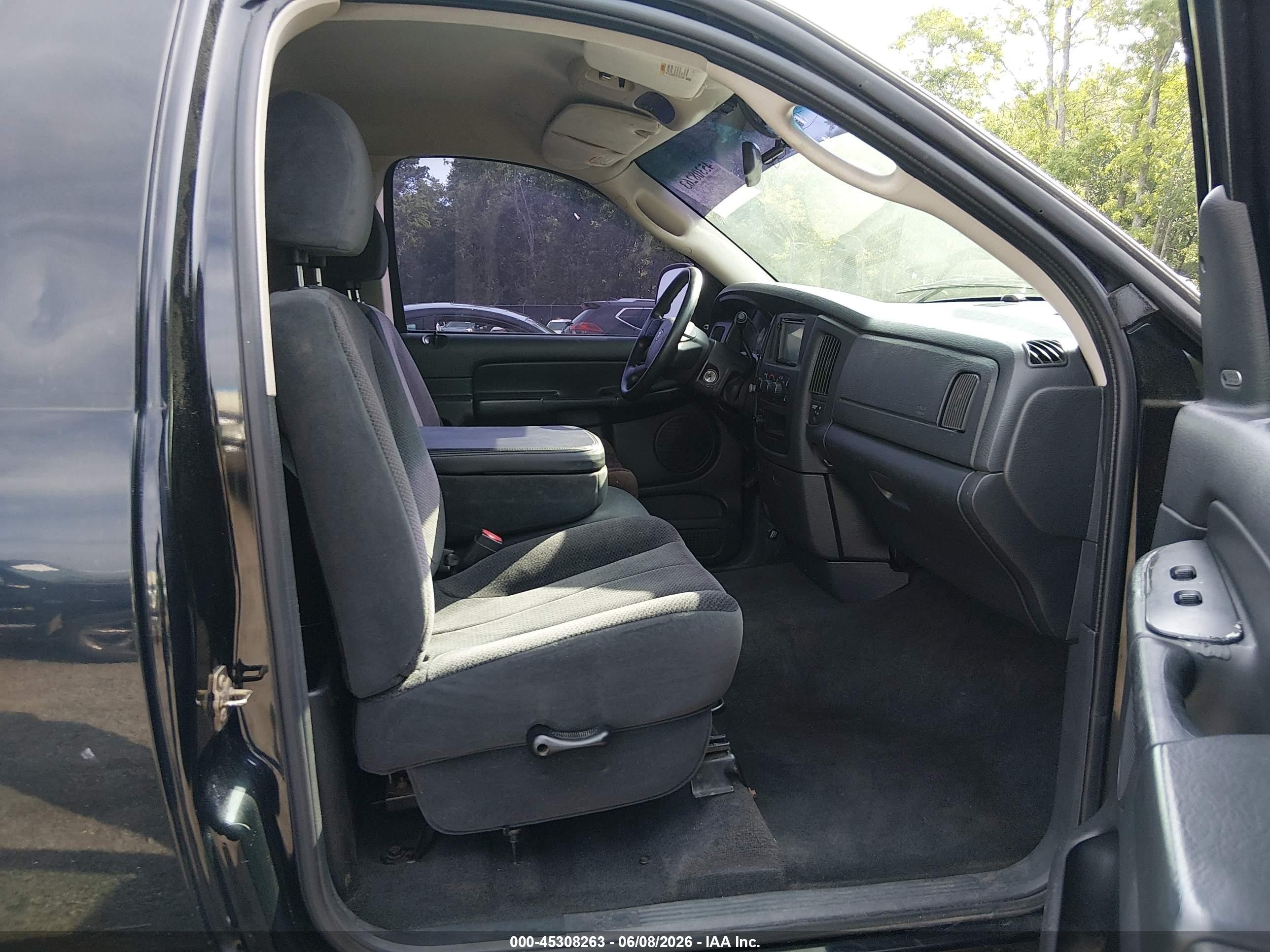 2005 Dodge Ram 1500 Slt/laramie Black vin: 1D7HU16DX5J508748