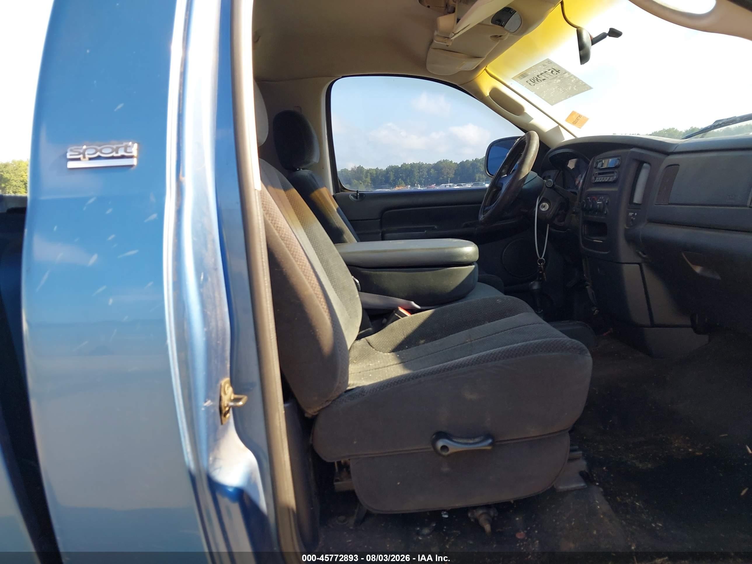 2002 Dodge Ram 1500 St Синий vin: 1D7HU16N02J221150