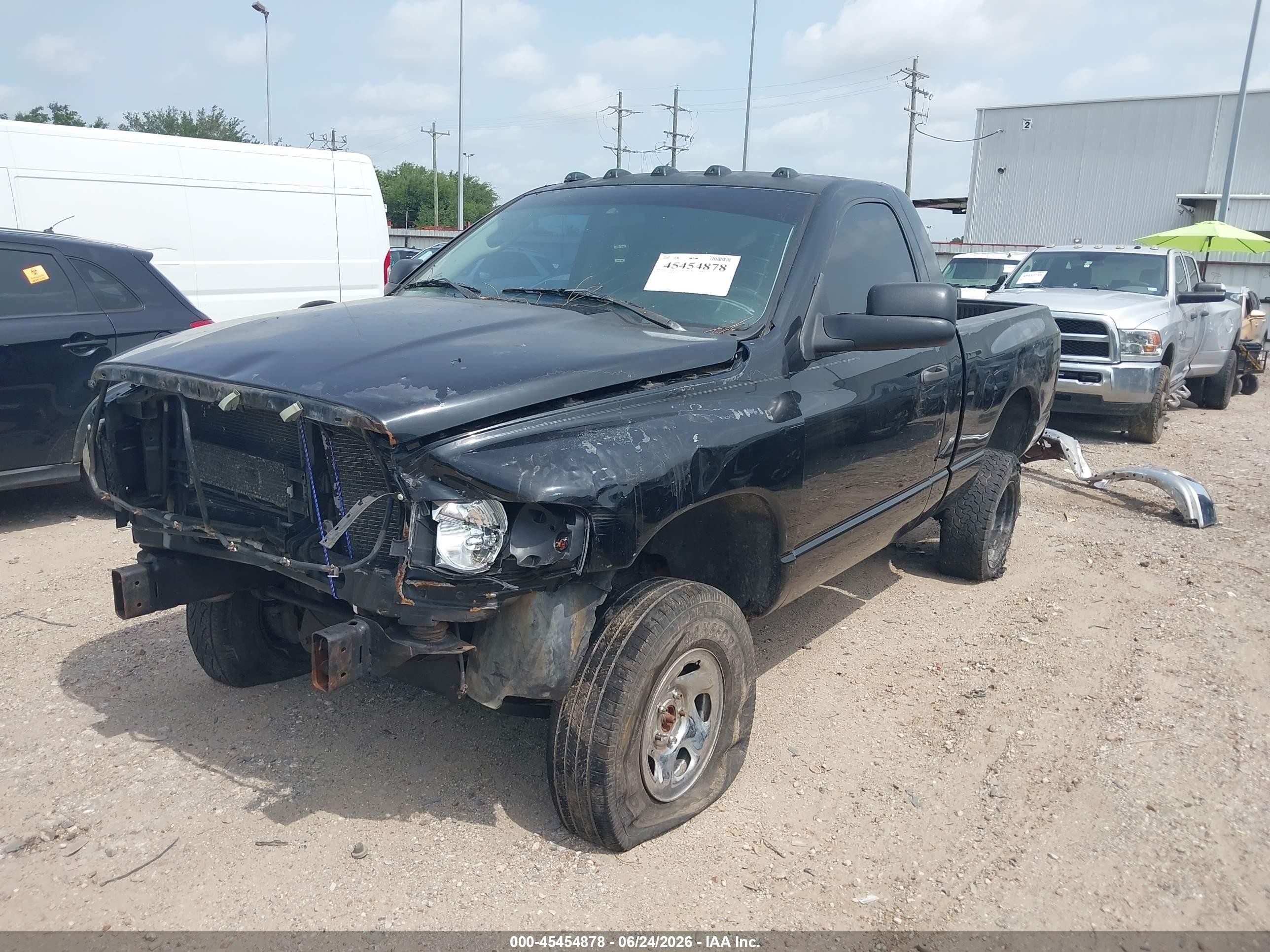 2003 Dodge Ram 1500 Slt/laramie/st Black vin: 1D7HU16N23J633829