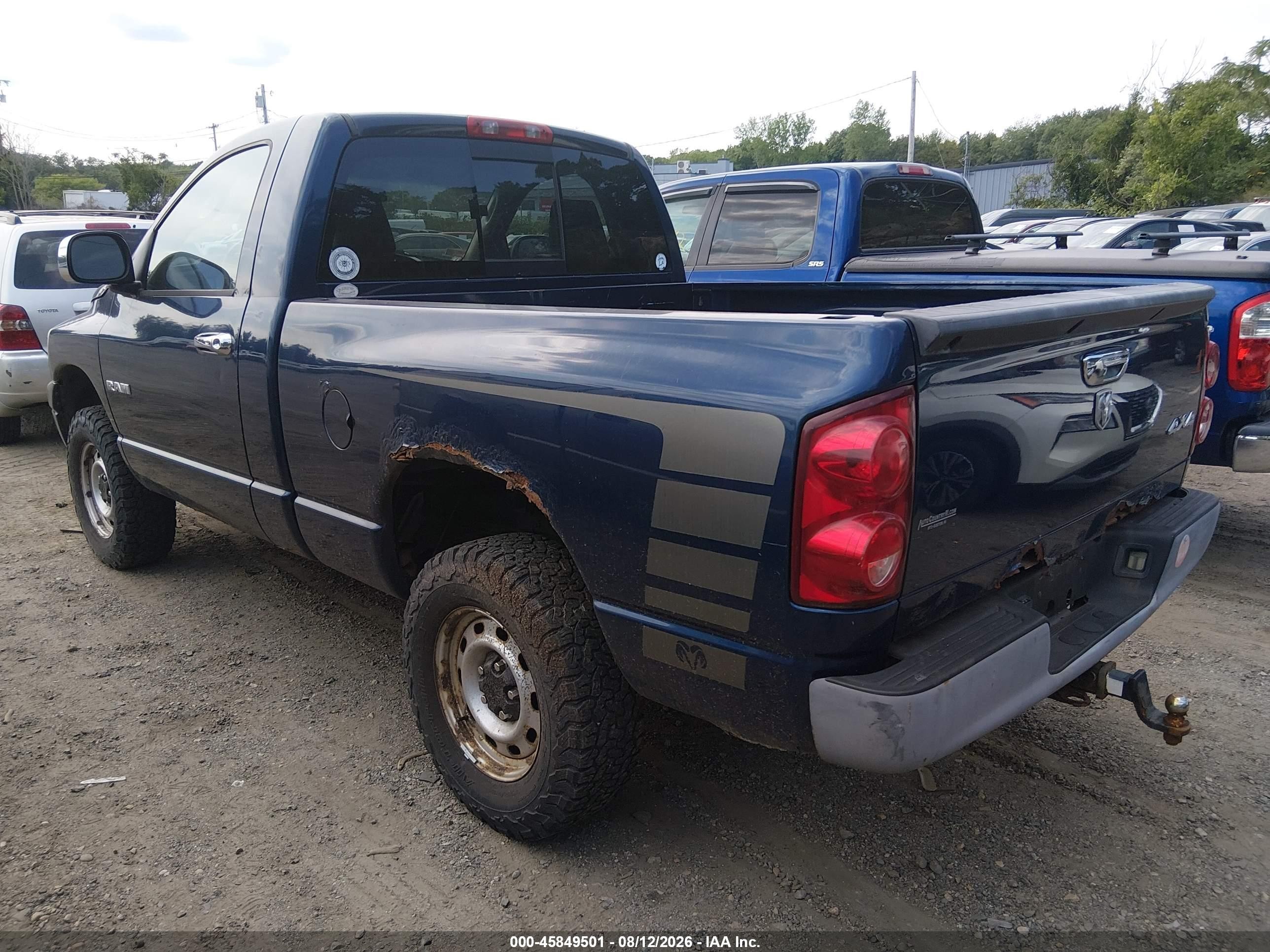 2008 Dodge Ram 1500 St/sxt Blue vin: 1D7HU16N28J158917