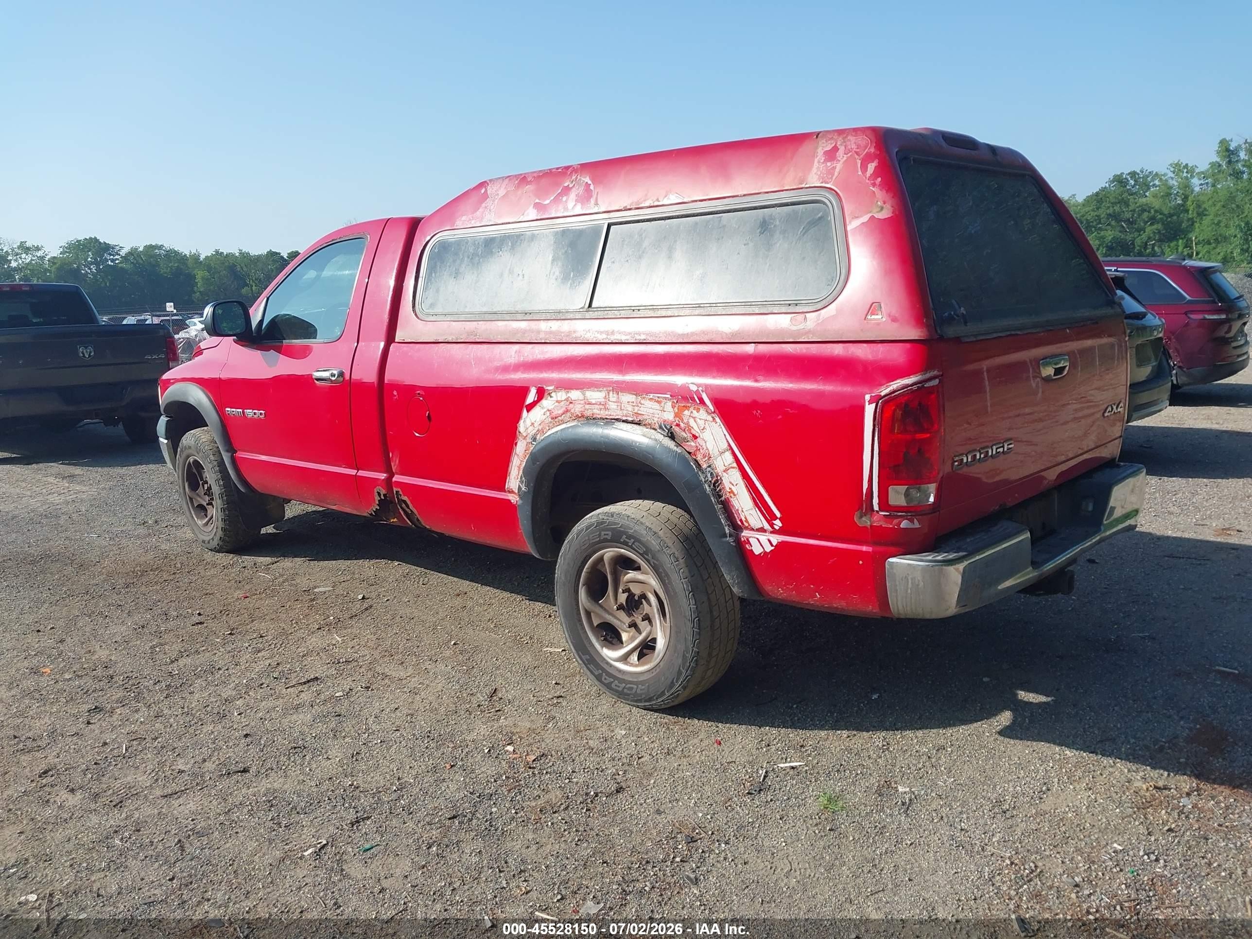 2003 Dodge Ram 1500 Slt/laramie/st Красный vin: 1D7HU16N53J516617