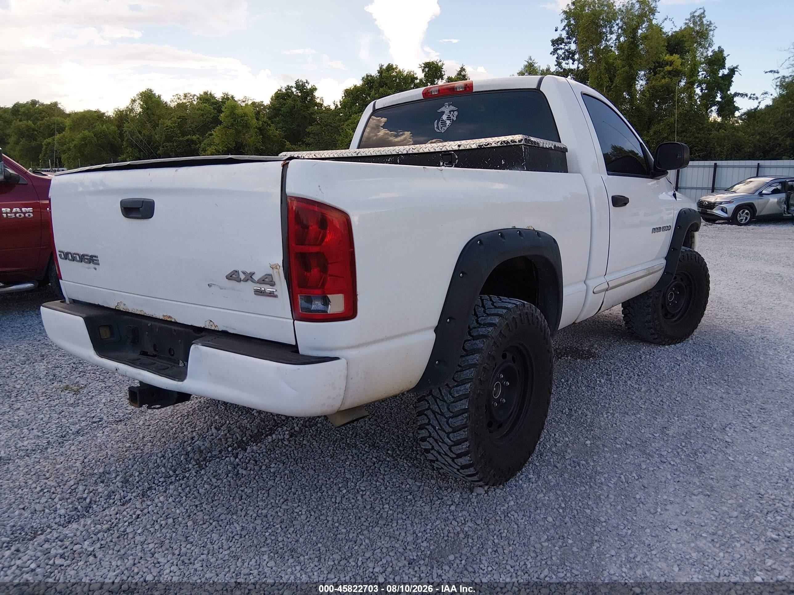 2004 Dodge Ram 1500 Slt/laramie White vin: 1D7HU16N94J191844