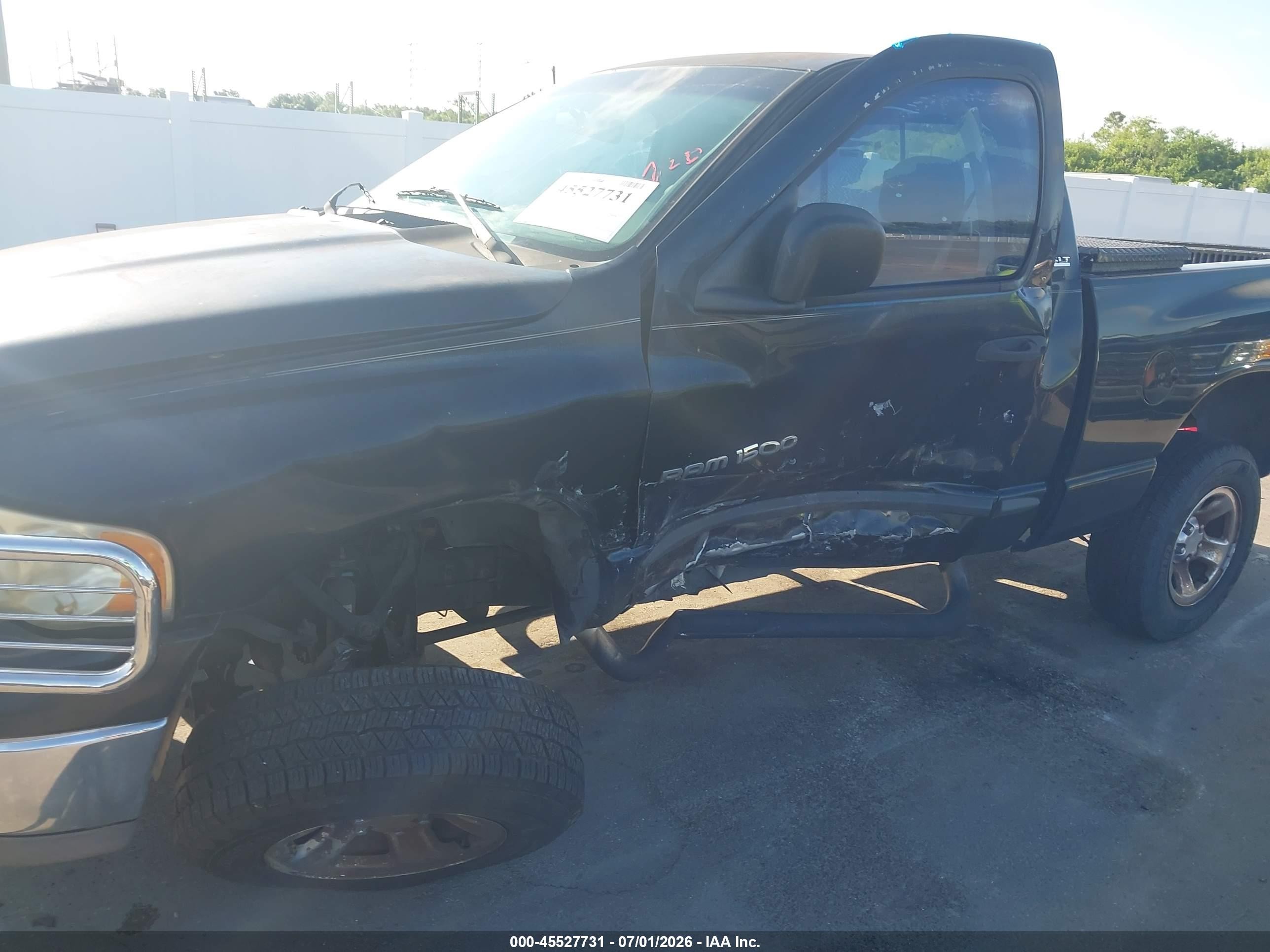 2002 Dodge Ram 1500 St Black vin: 1D7HU16NX2J163290
