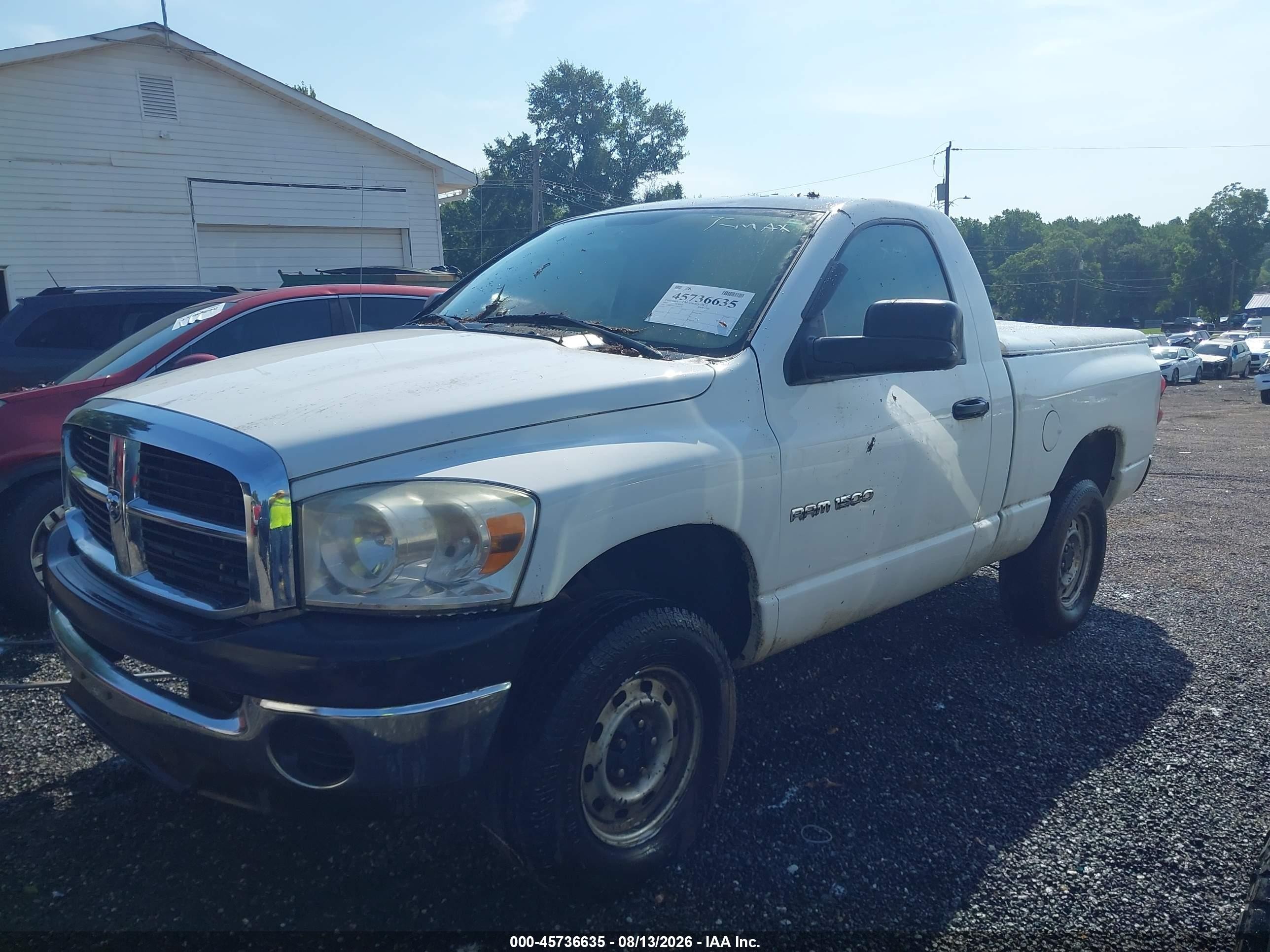 2007 Dodge Ram 1500 St White vin: 1D7HU16P57J583130
