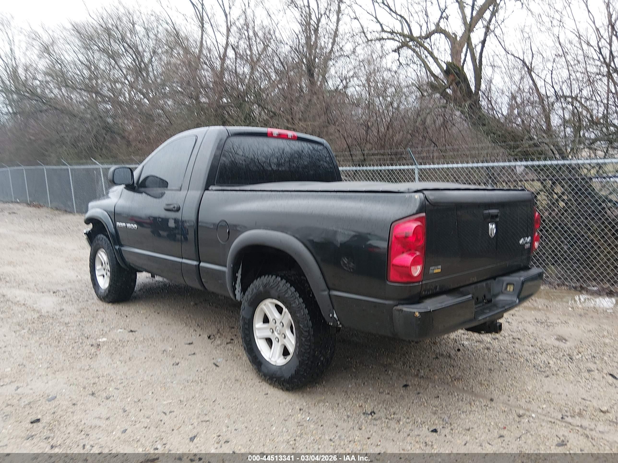 2007 Dodge Ram 1500 Slt/trx4 Off Road/sport Black vin: 1D7HU16P57J602744