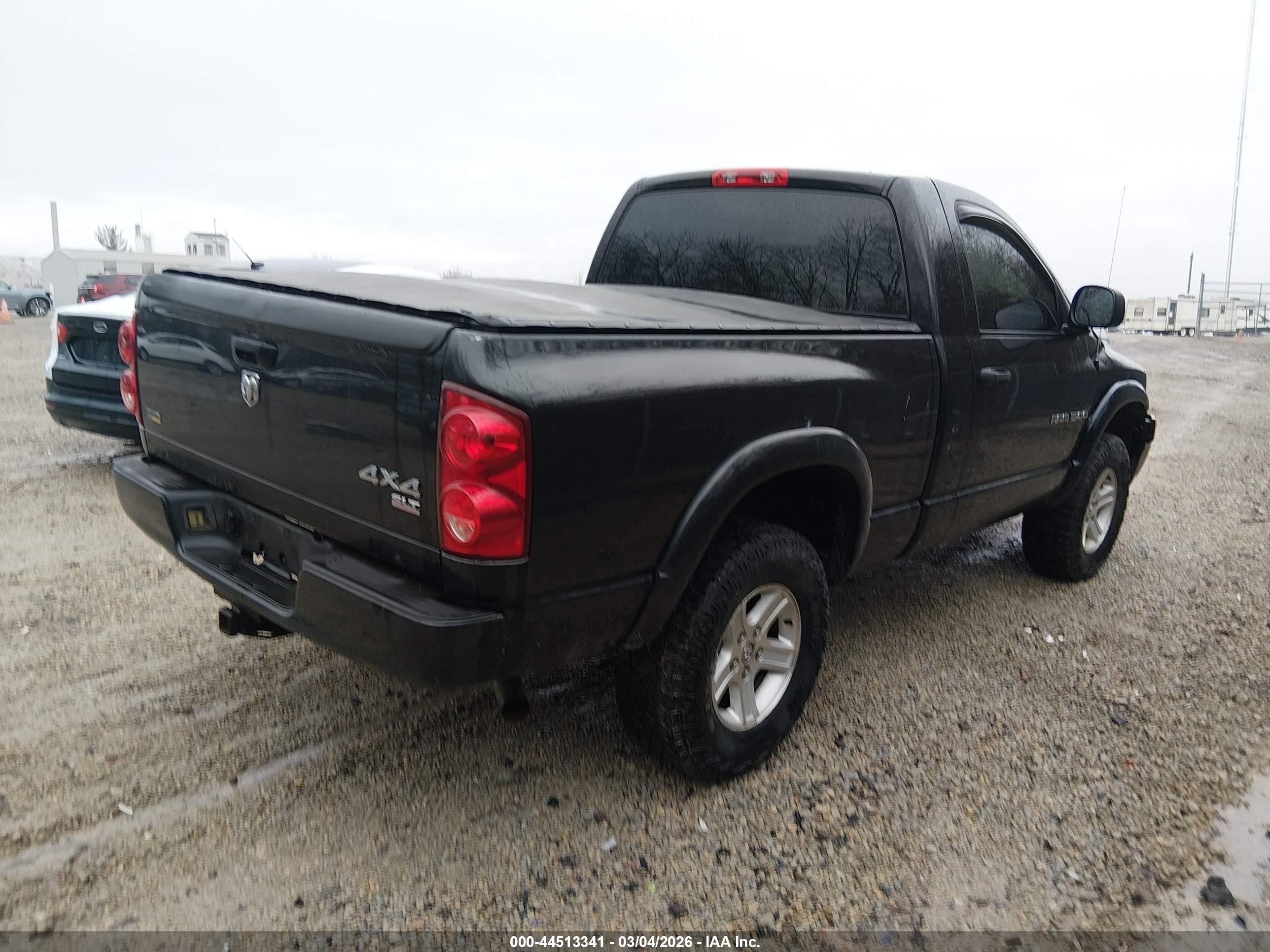 2007 Dodge Ram 1500 Slt/trx4 Off Road/sport Black vin: 1D7HU16P57J602744