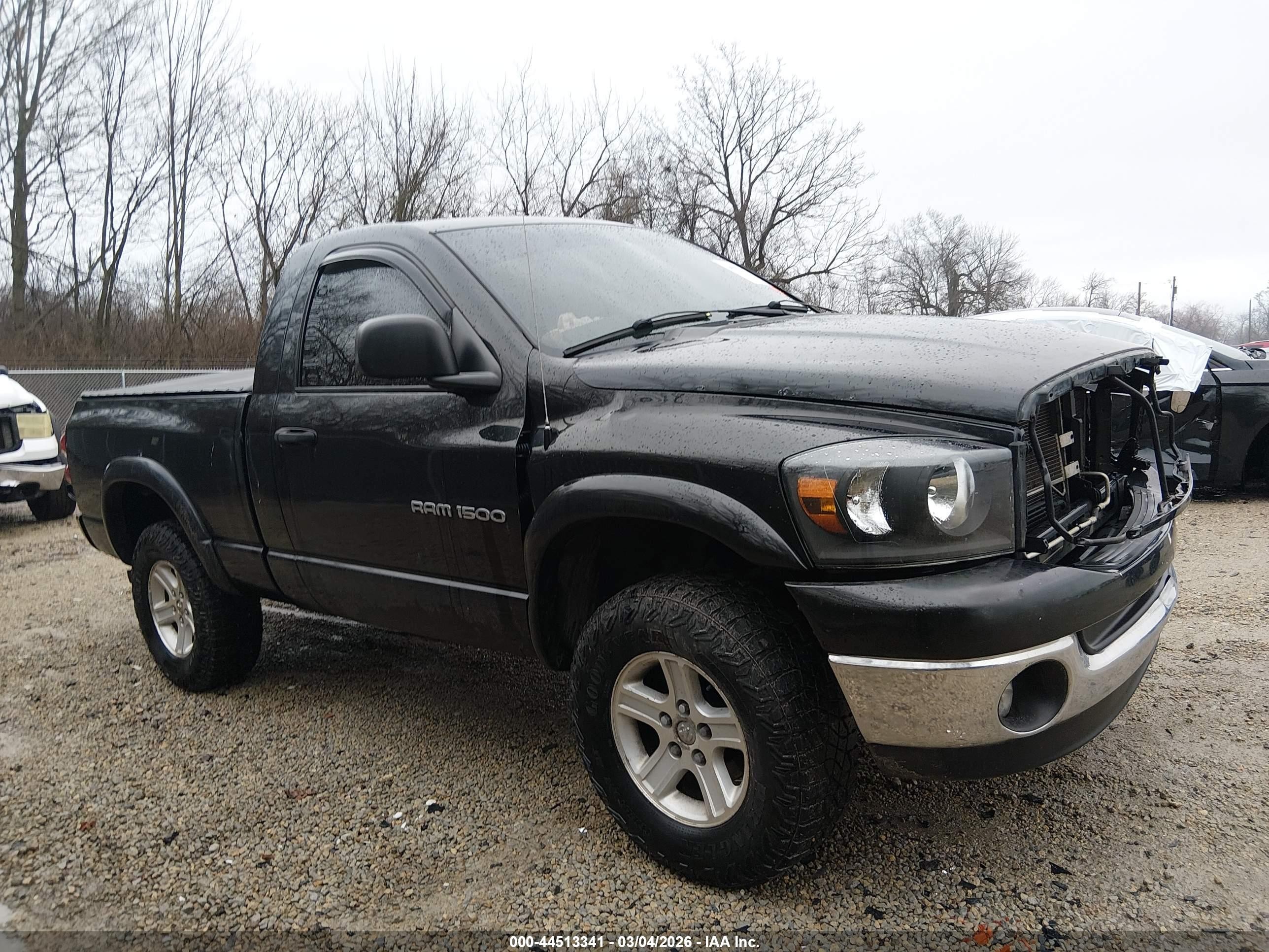 2007 Dodge Ram 1500 Slt/trx4 Off Road/sport Black vin: 1D7HU16P57J602744