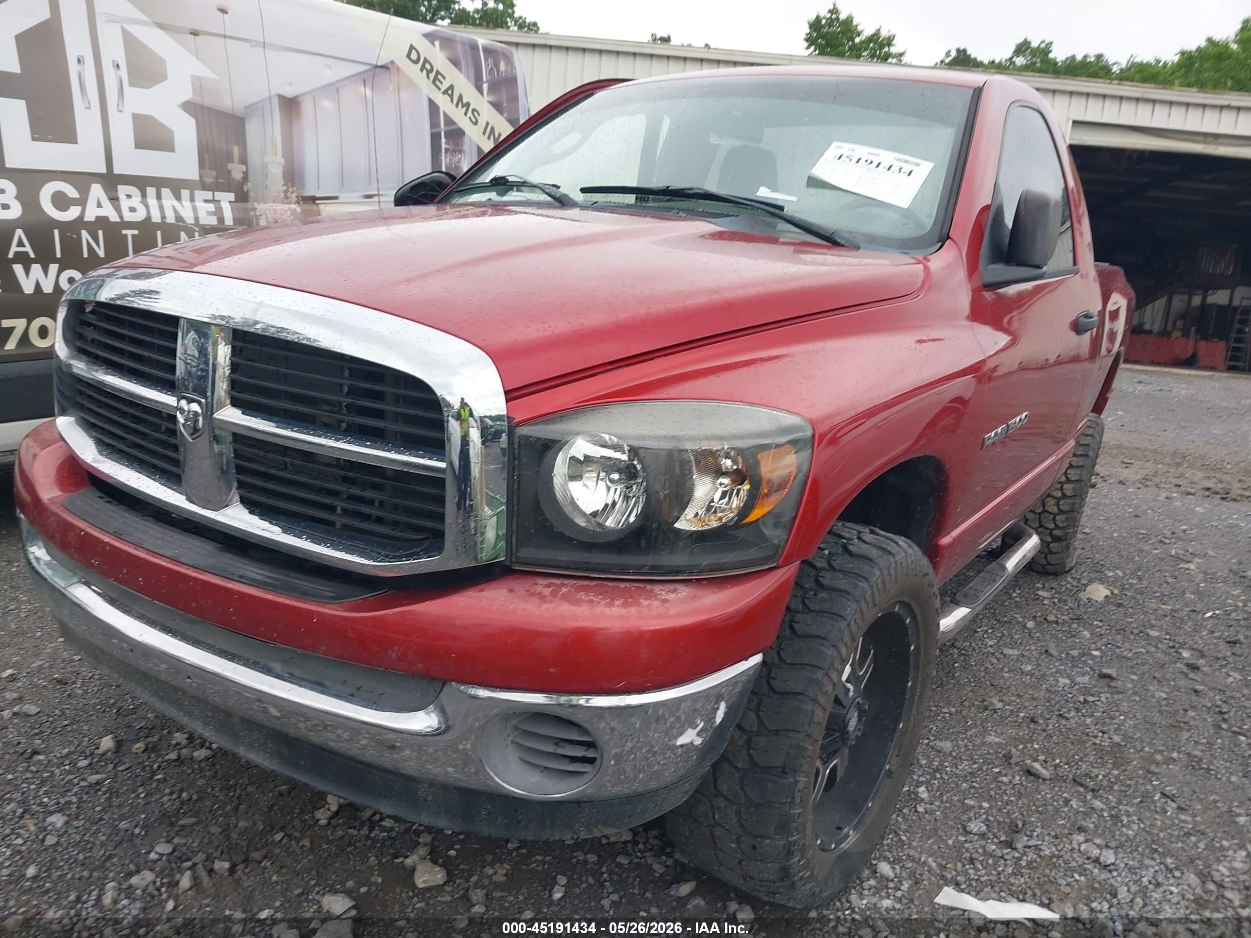 2007 Dodge Ram 1500 Slt/trx4 Off Road/sport Red vin: 1D7HU16P87J562790