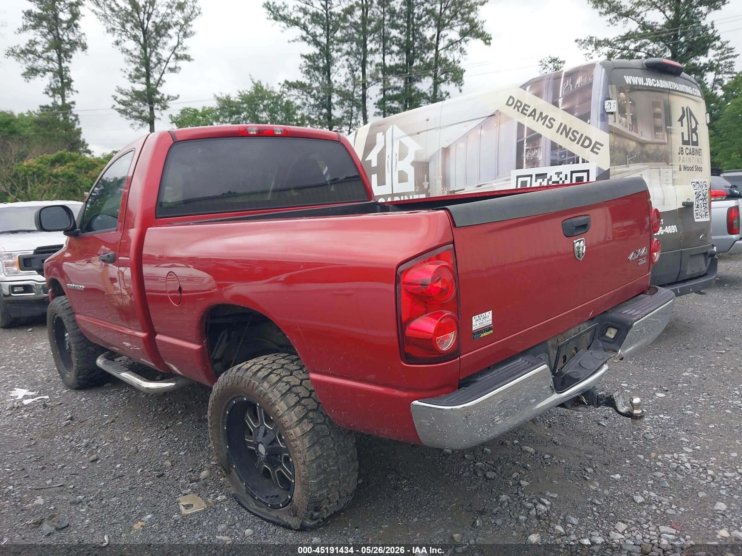 2007 Dodge Ram 1500 Slt/trx4 Off Road/sport Red vin: 1D7HU16P87J562790