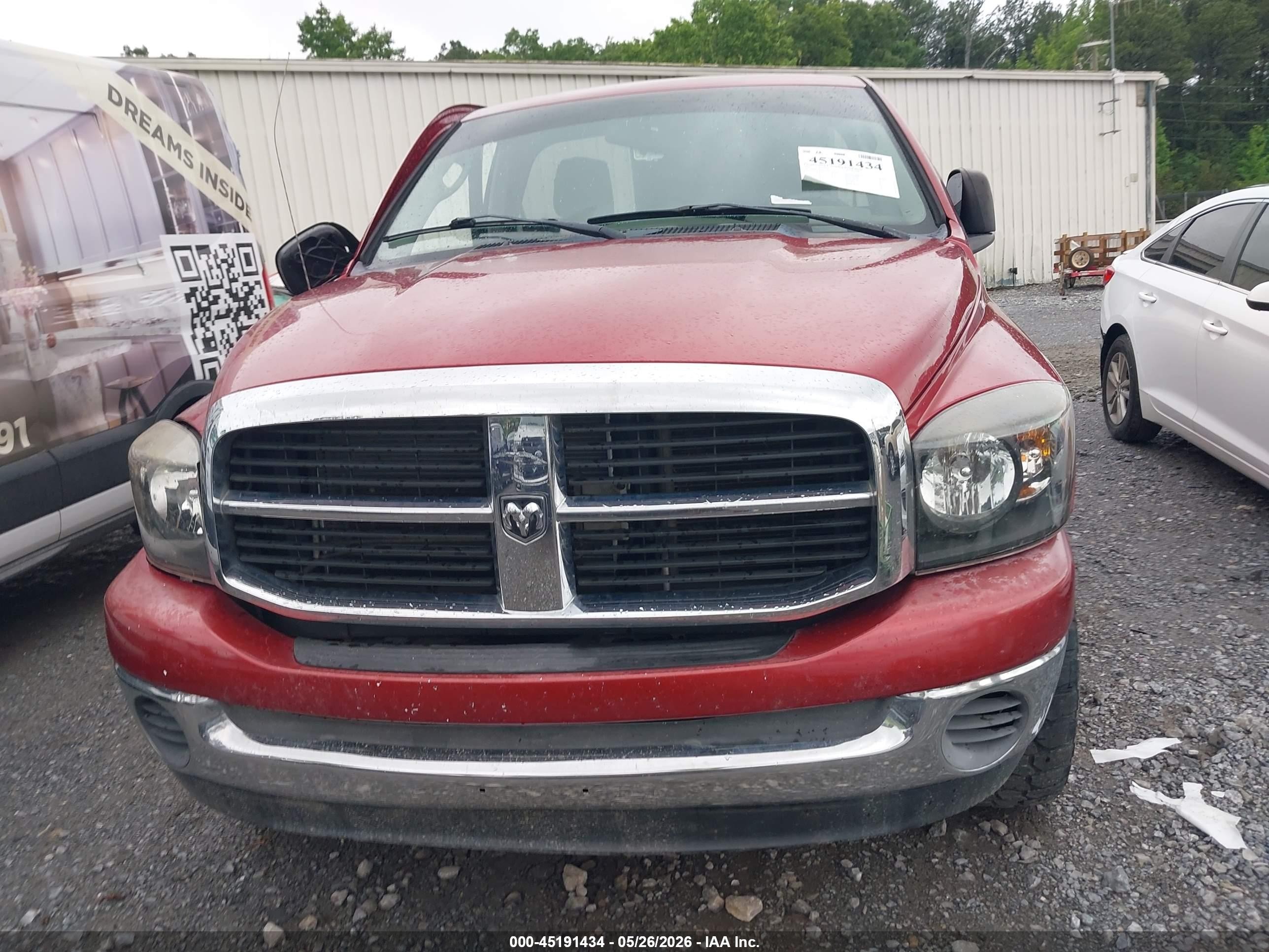 2007 Dodge Ram 1500 Slt/trx4 Off Road/sport Red vin: 1D7HU16P87J562790