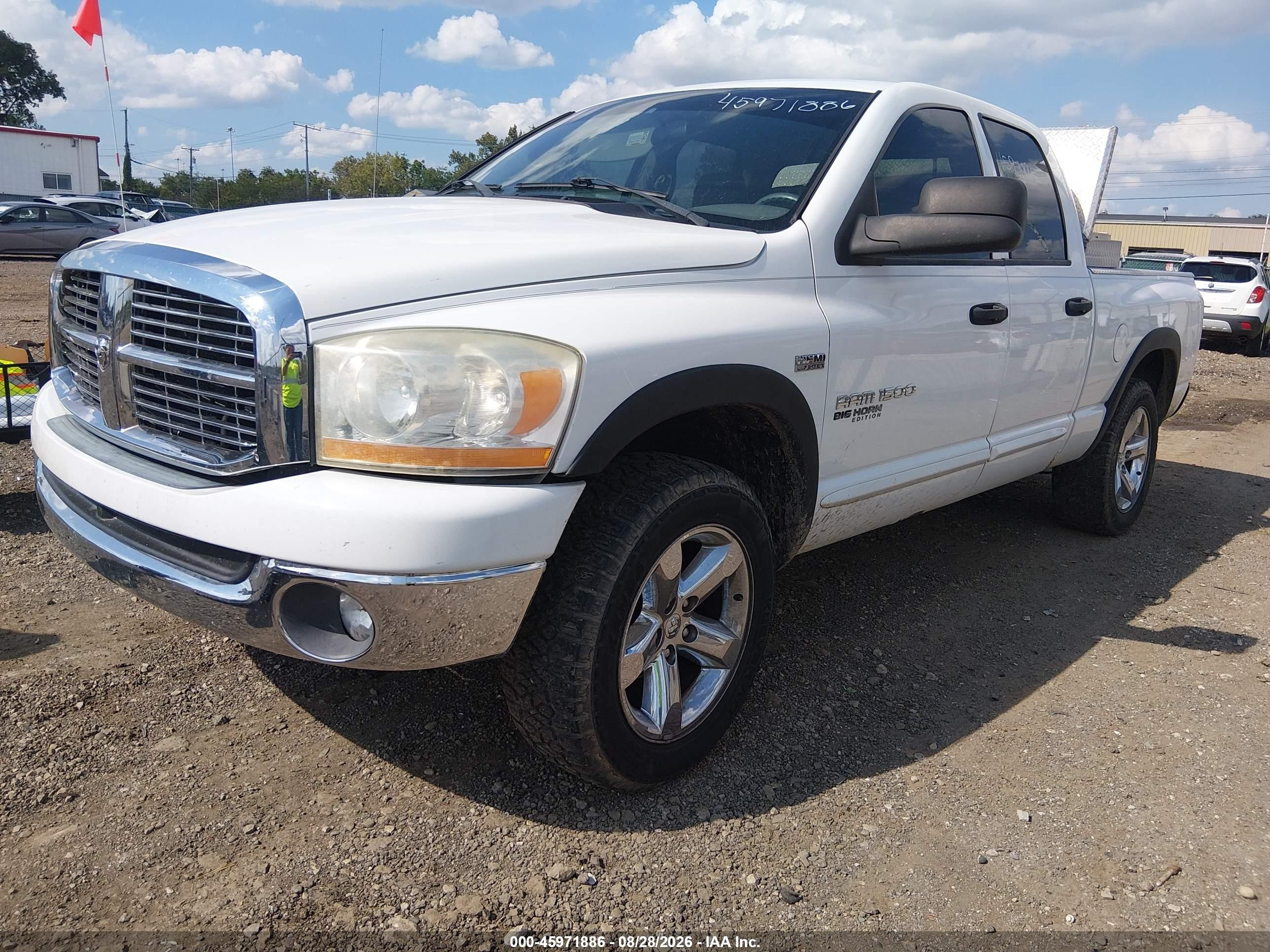 2006 Dodge Ram 1500 Slt/trx4 Off Road/sport White vin: 1D7HU18206J120943