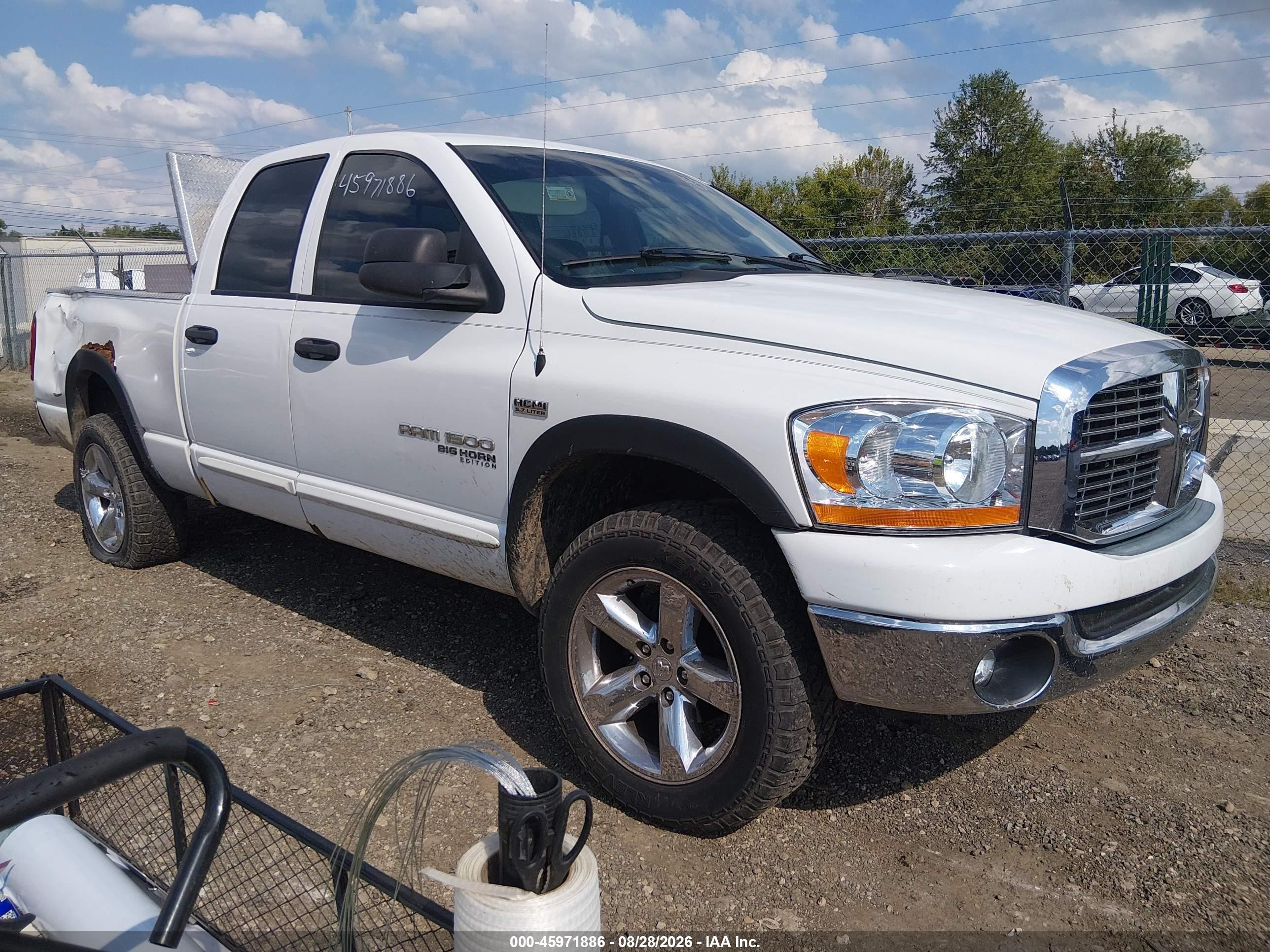 2006 Dodge Ram 1500 Slt/trx4 Off Road/sport White vin: 1D7HU18206J120943