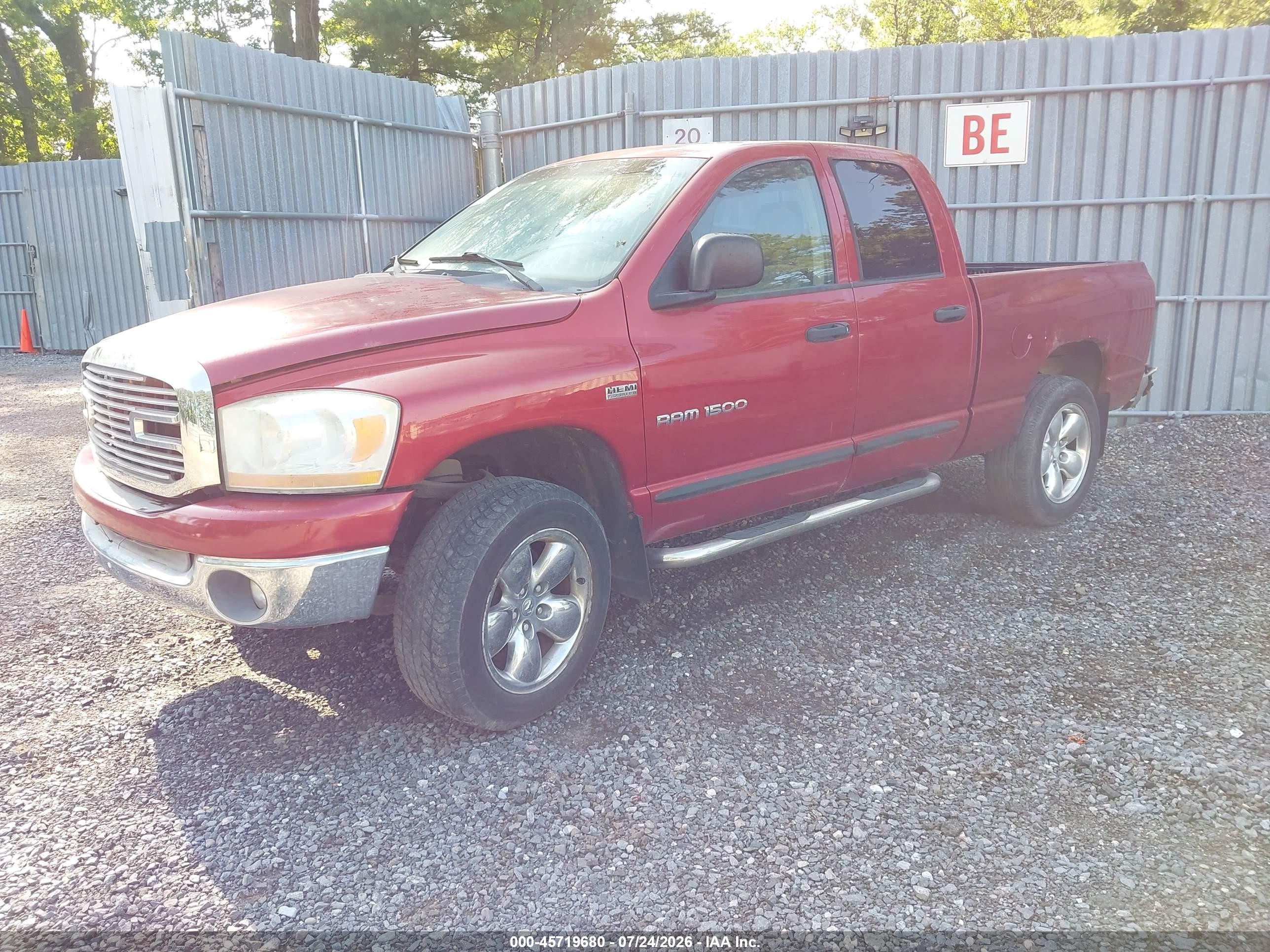 2006 Dodge Ram 1500 Slt/trx4 Off Road/sport Red vin: 1D7HU18206S622569