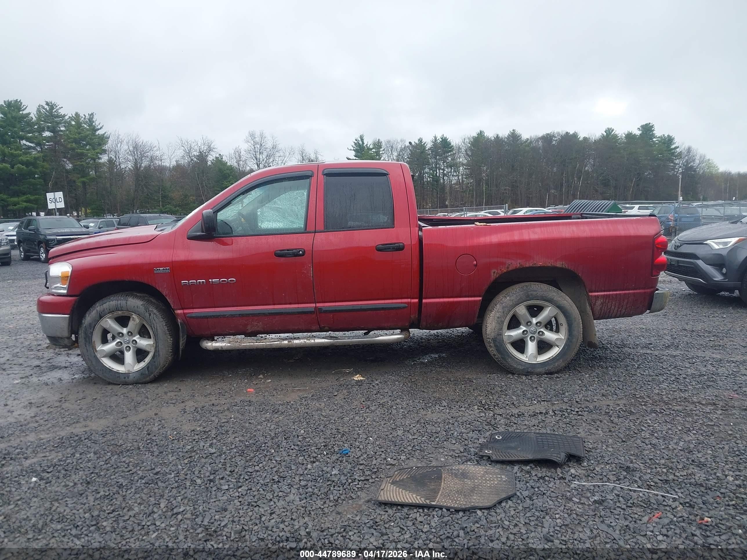 2007 Dodge Ram 1500 Slt/trx4 Off Road/sport Red vin: 1D7HU18207S141013