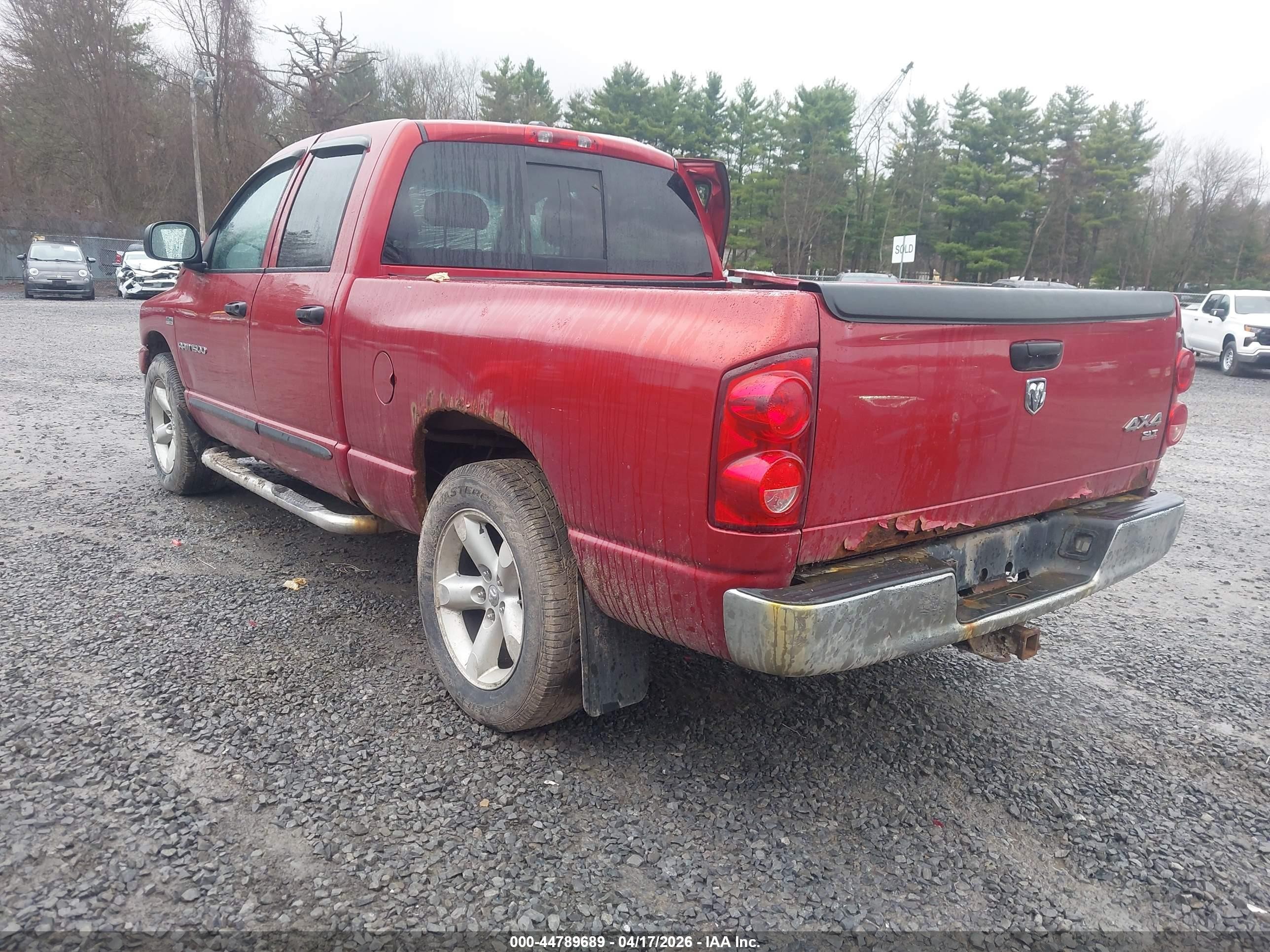 2007 Dodge Ram 1500 Slt/trx4 Off Road/sport Red vin: 1D7HU18207S141013