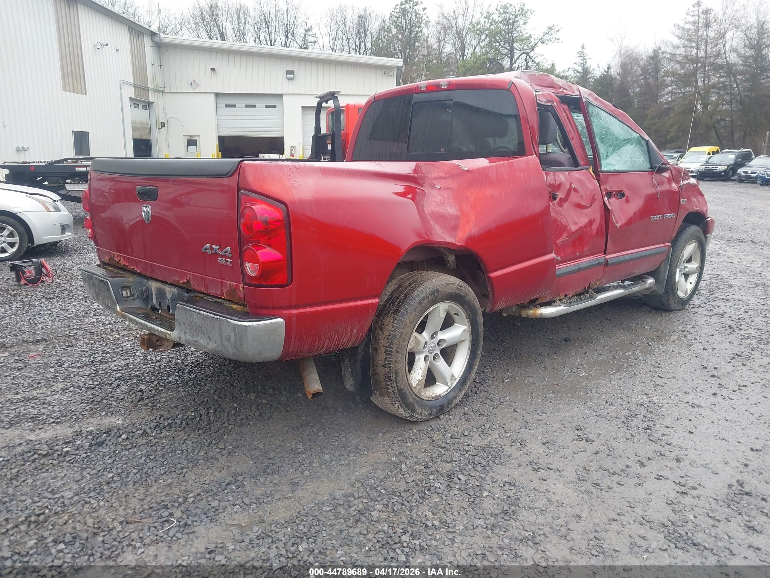 2007 Dodge Ram 1500 Slt/trx4 Off Road/sport Red vin: 1D7HU18207S141013