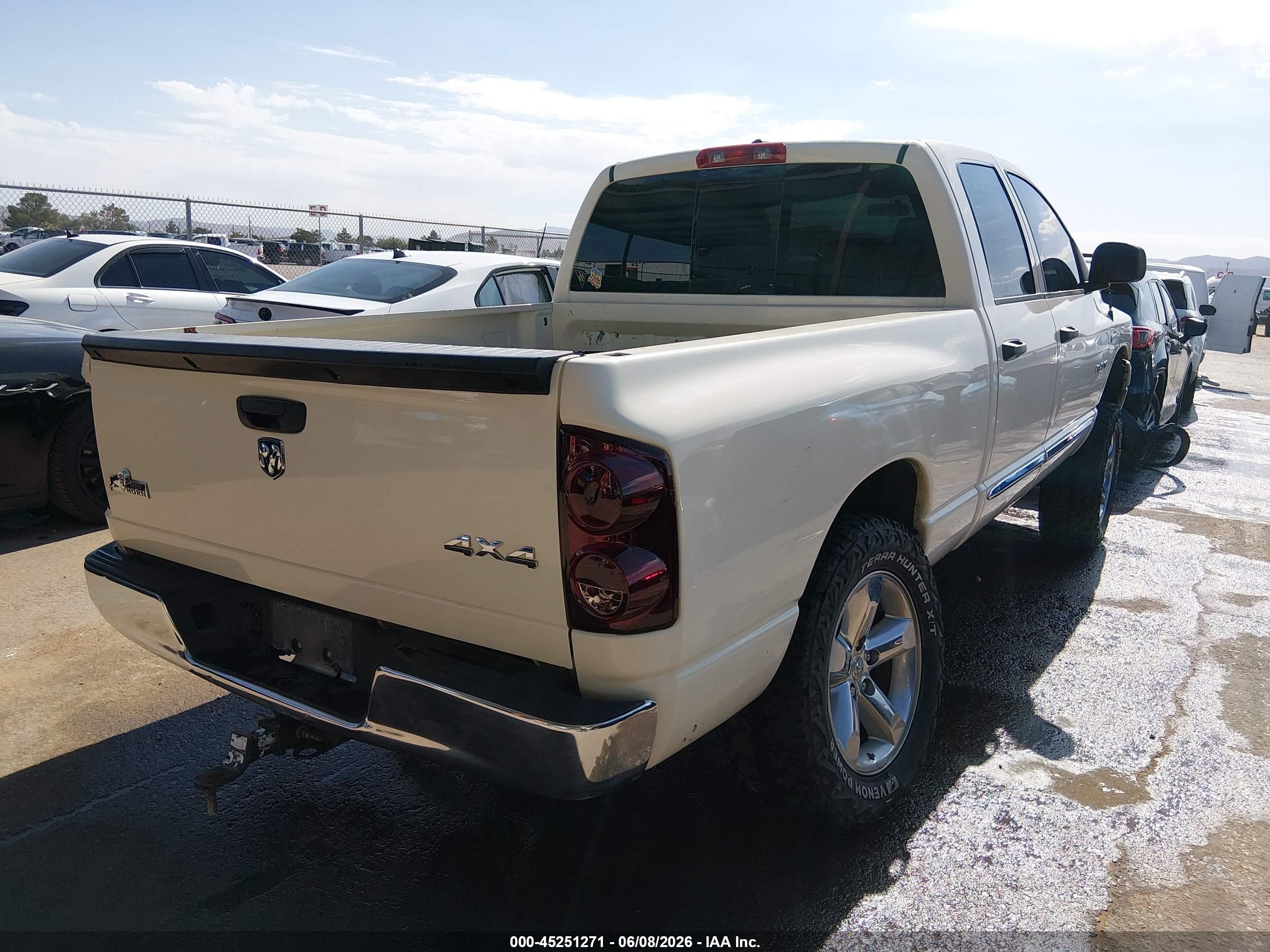 2008 Dodge Ram 1500 Slt White vin: 1D7HU18208J210421