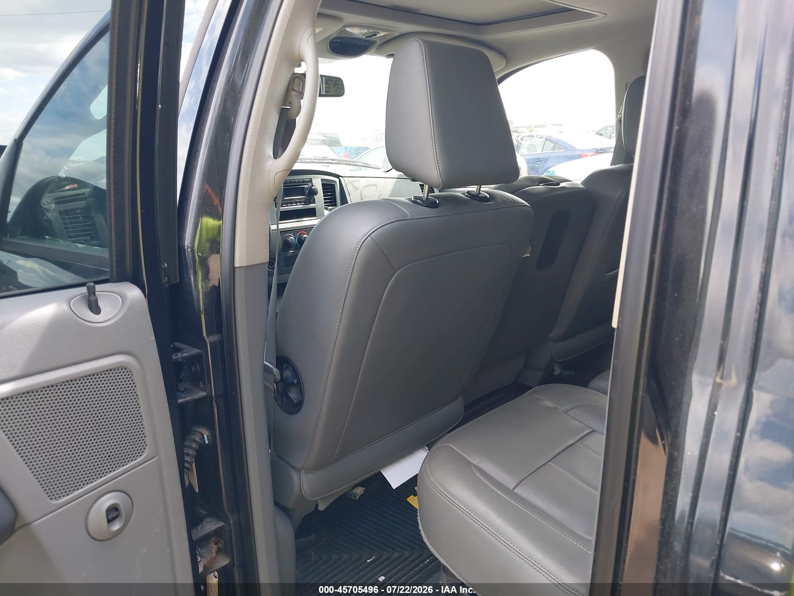 2008 Dodge Ram 1500 Slt Black vin: 1D7HU18208S547519