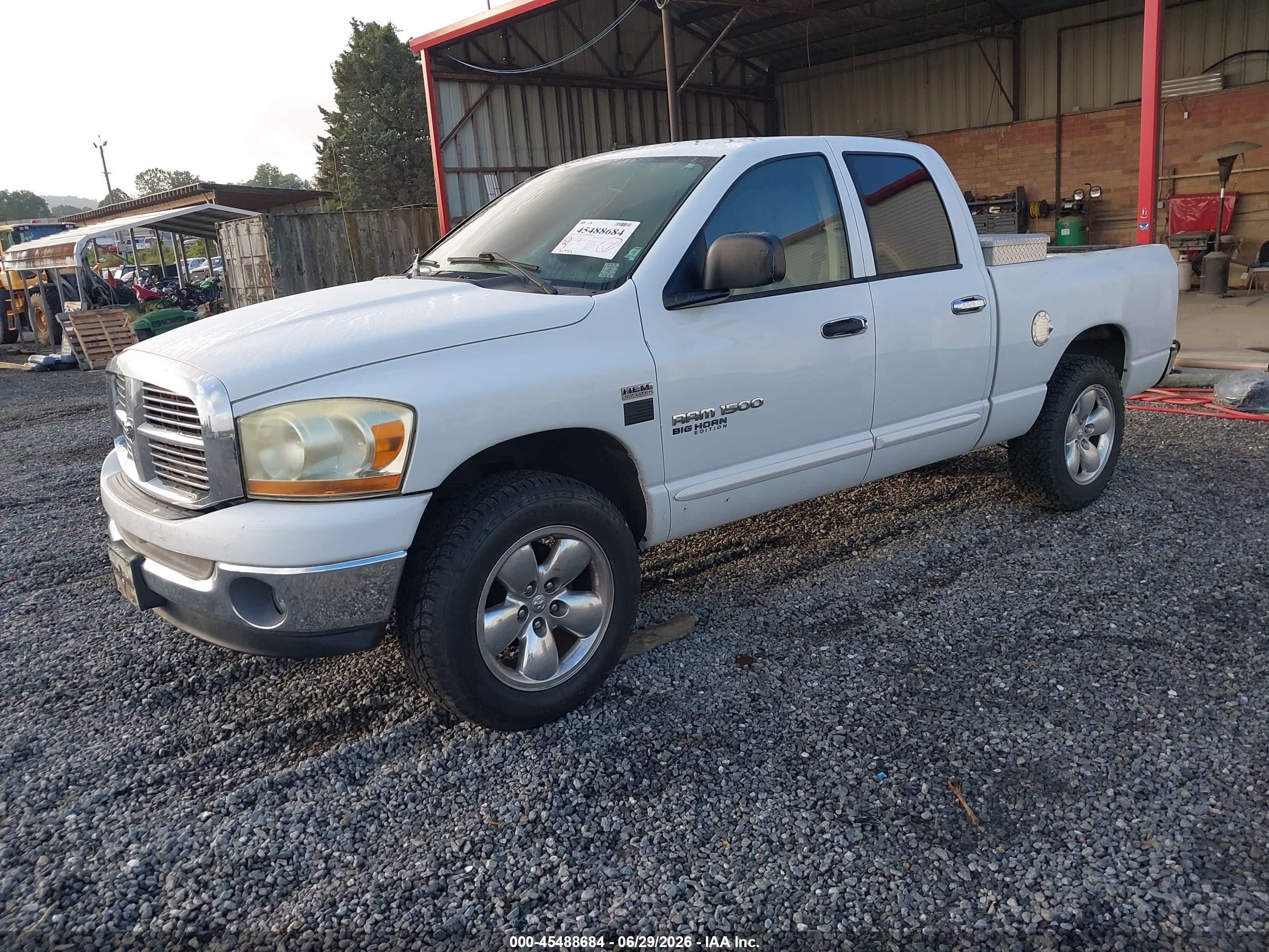 2006 Dodge Ram 1500 Slt/trx4 Off Road/sport White vin: 1D7HU18216S653488