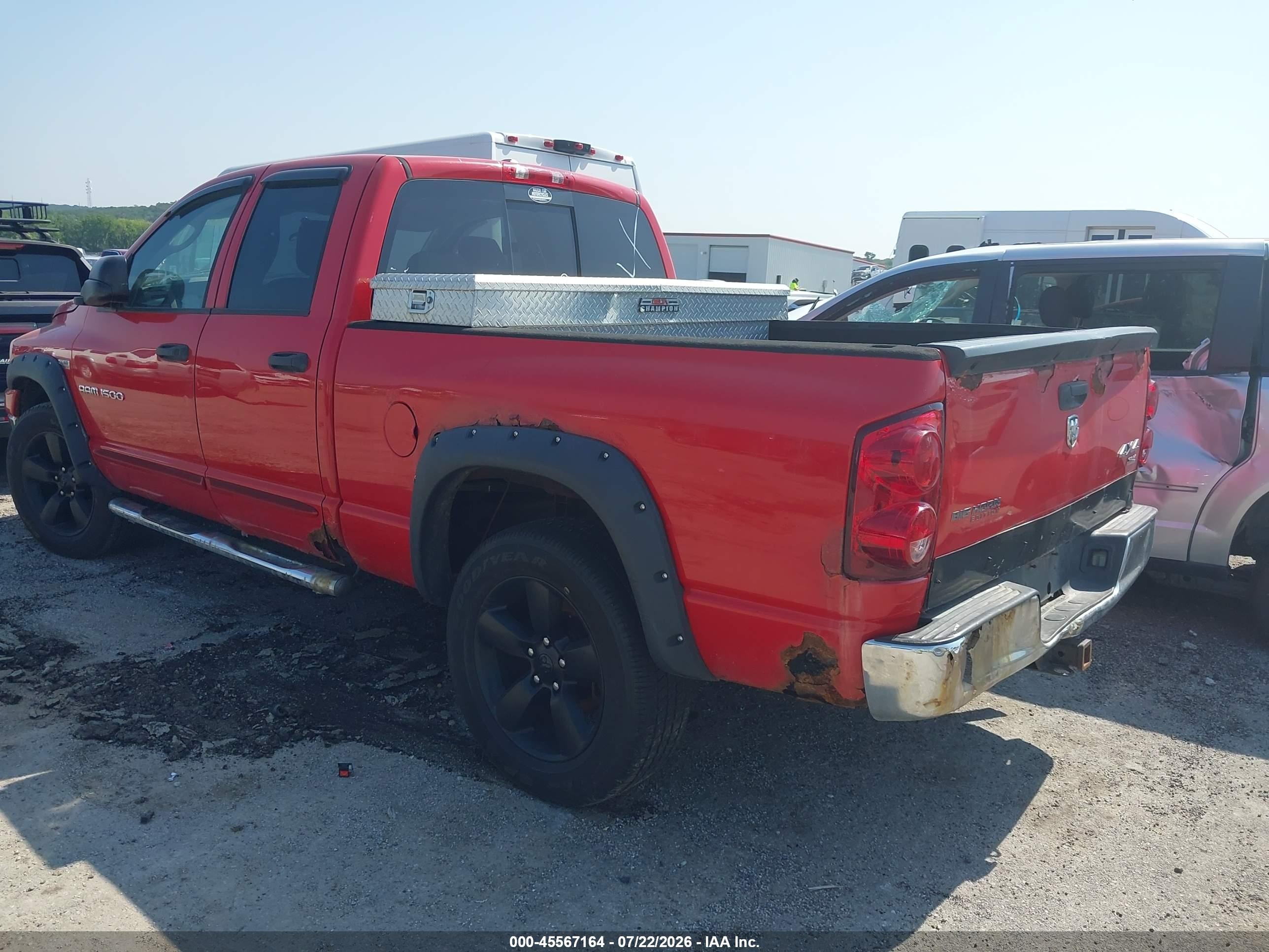 2007 Dodge Ram 1500 Slt/trx4 Off Road/sport Red vin: 1D7HU18217J523640