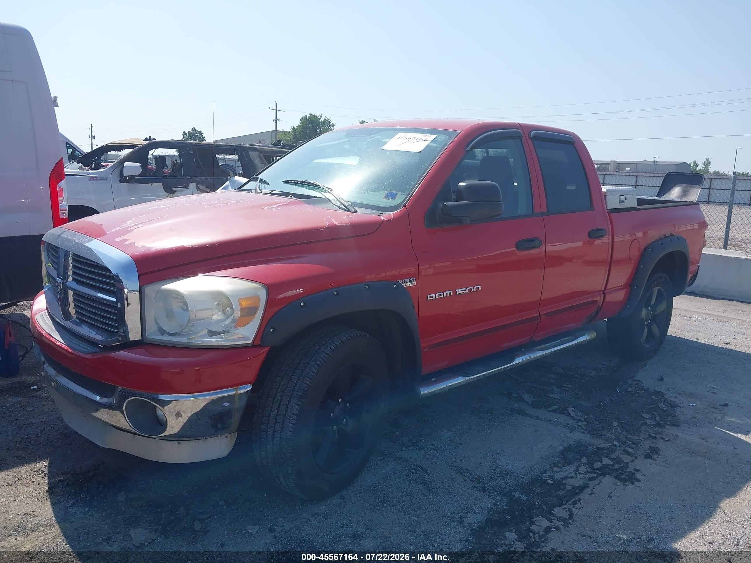 2007 Dodge Ram 1500 Slt/trx4 Off Road/sport Red vin: 1D7HU18217J523640