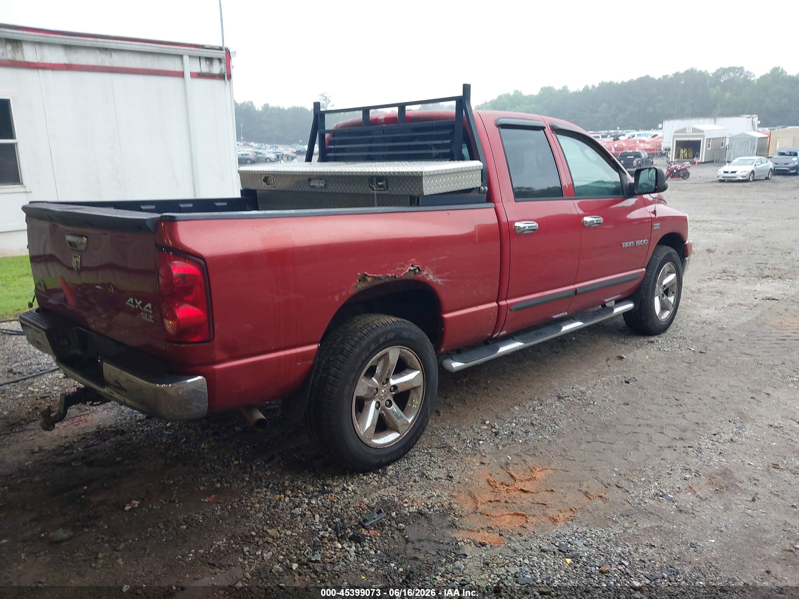 2007 Dodge Ram 1500 Slt/trx4 Off Road/sport Red vin: 1D7HU18217S123023
