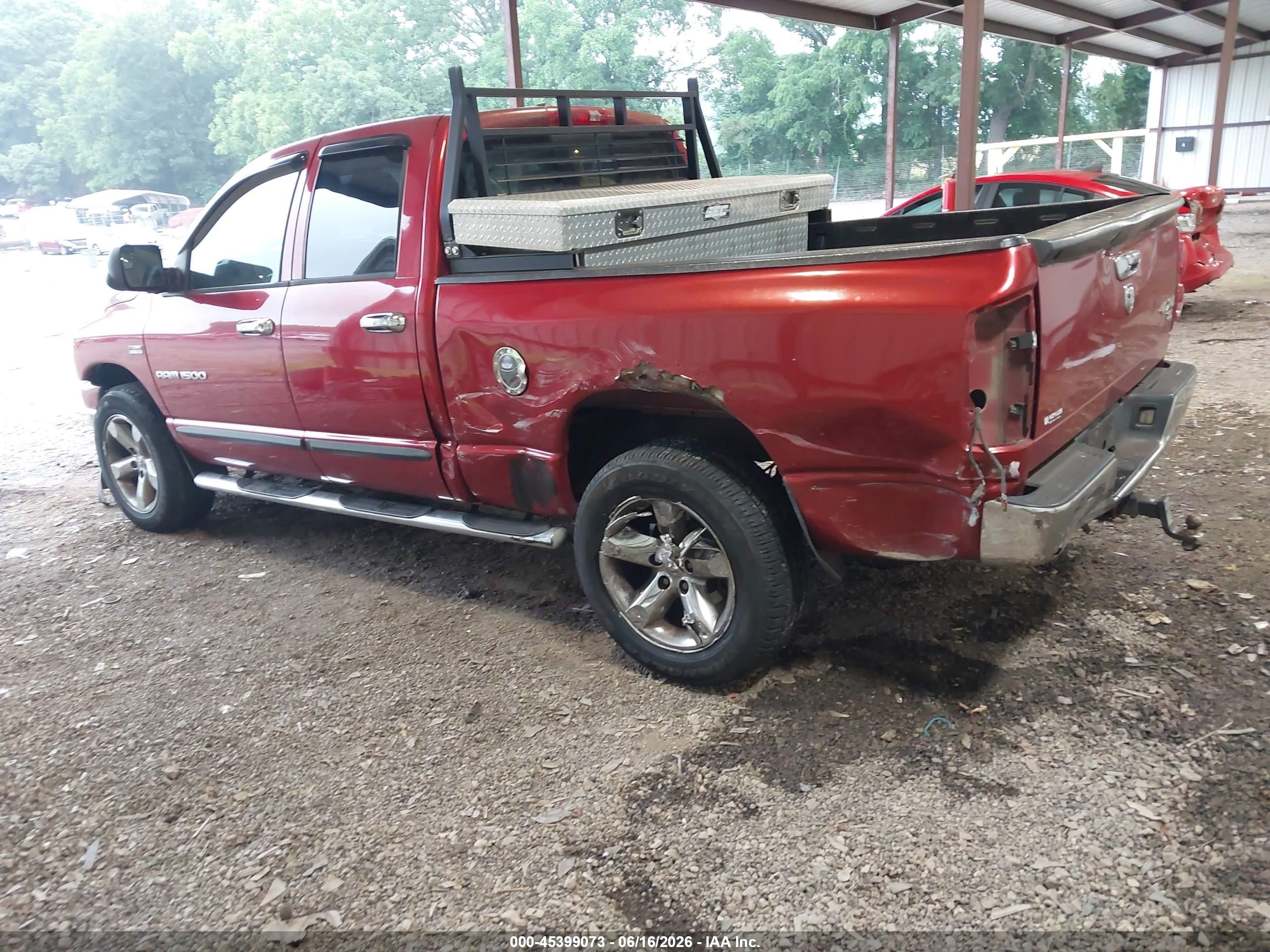 2007 Dodge Ram 1500 Slt/trx4 Off Road/sport Red vin: 1D7HU18217S123023