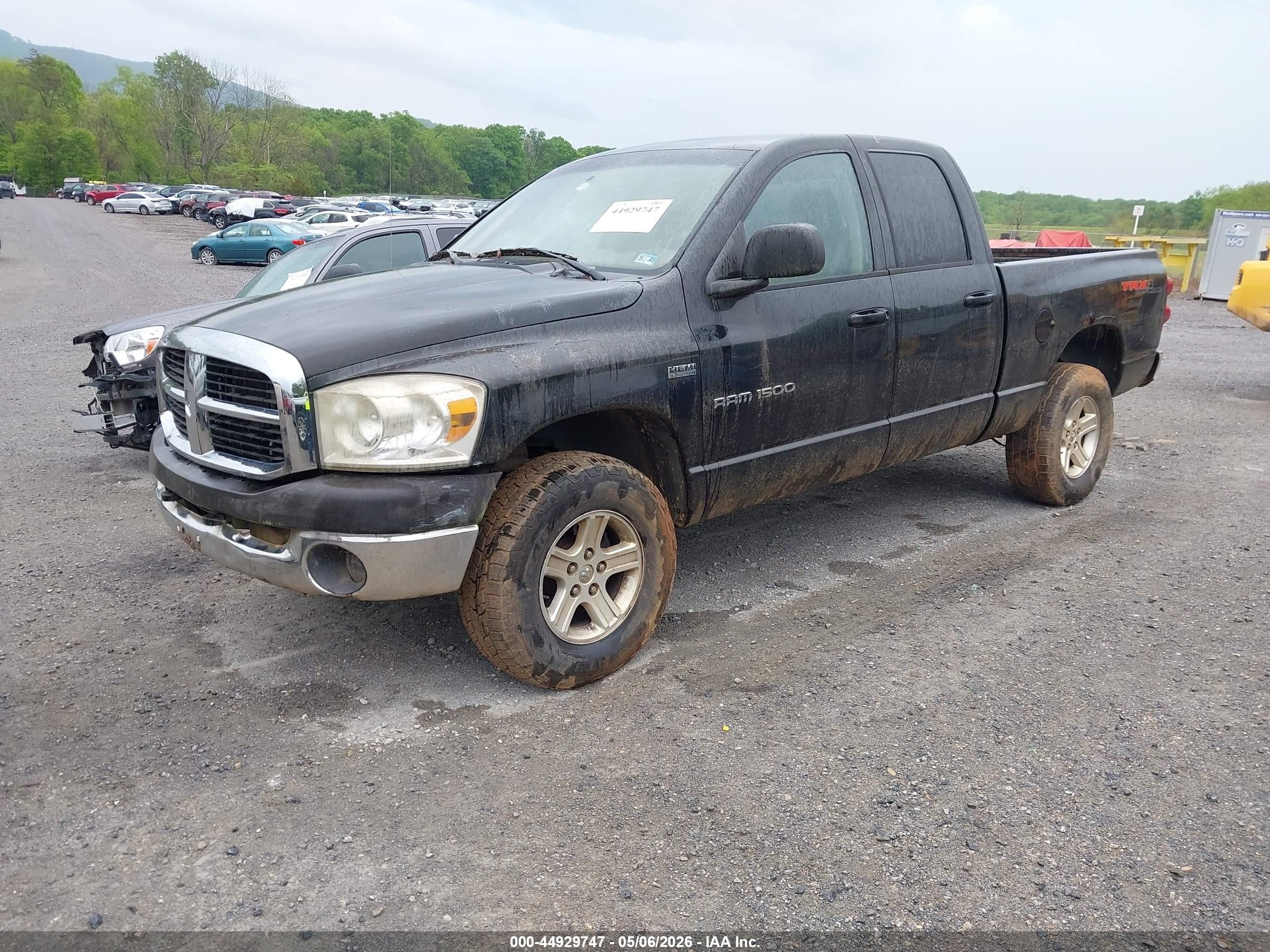 2007 Dodge Ram 1500 Slt/trx4 Off Road/sport Черный vin: 1D7HU18217S206404