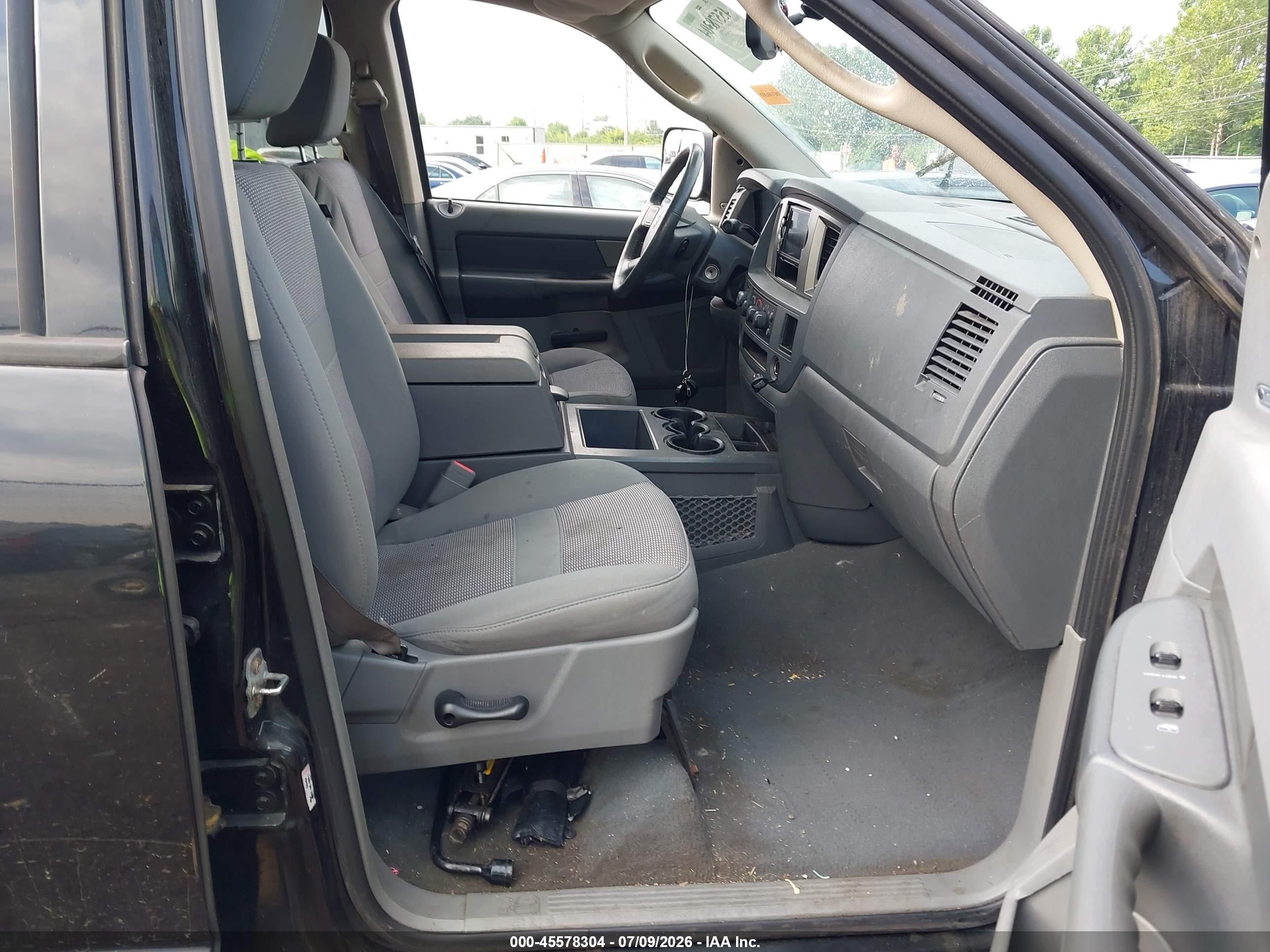 2007 Dodge Ram 1500 St/slt Black vin: 1D7HU18217S231450