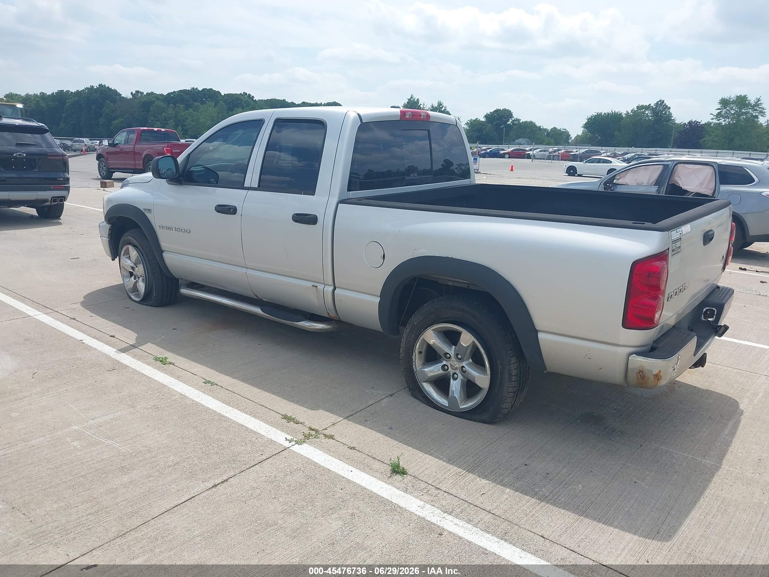 2007 Dodge Ram 1500 Slt/trx4 Off Road/sport Silver vin: 1D7HU18217S252332