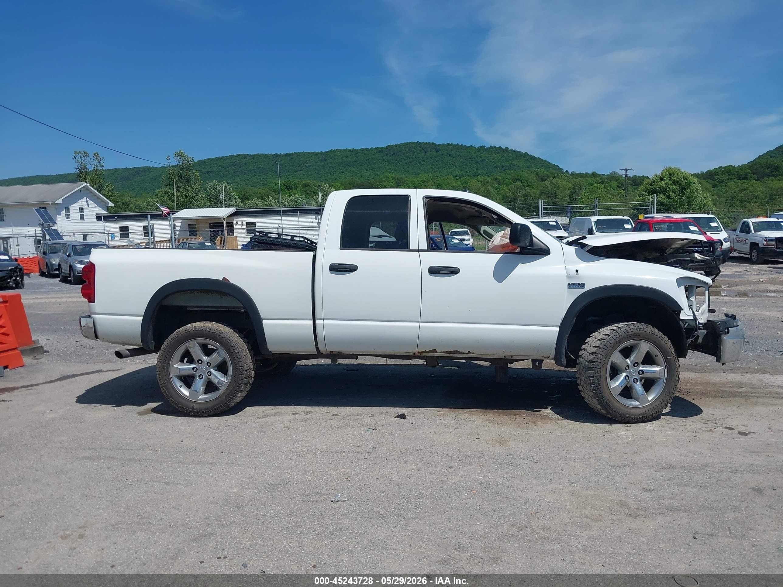 2008 Dodge Ram 1500 Slt White vin: 1D7HU18218S579962