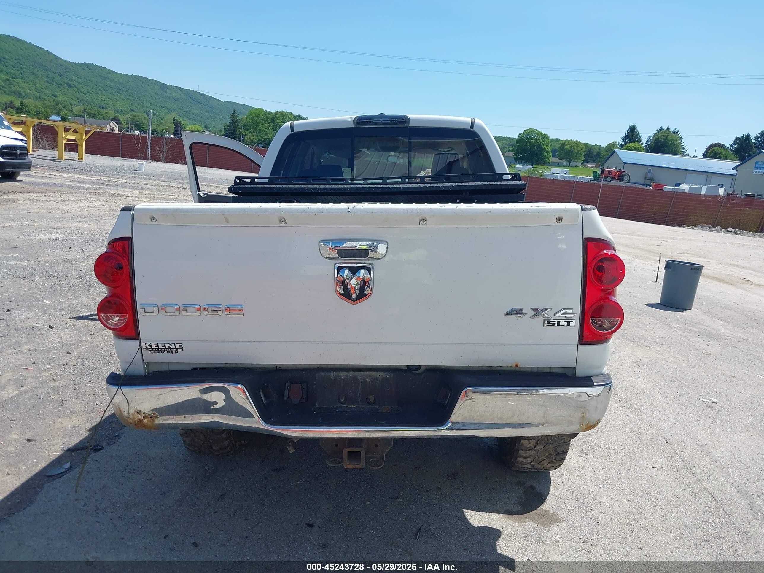 2008 Dodge Ram 1500 Slt White vin: 1D7HU18218S579962