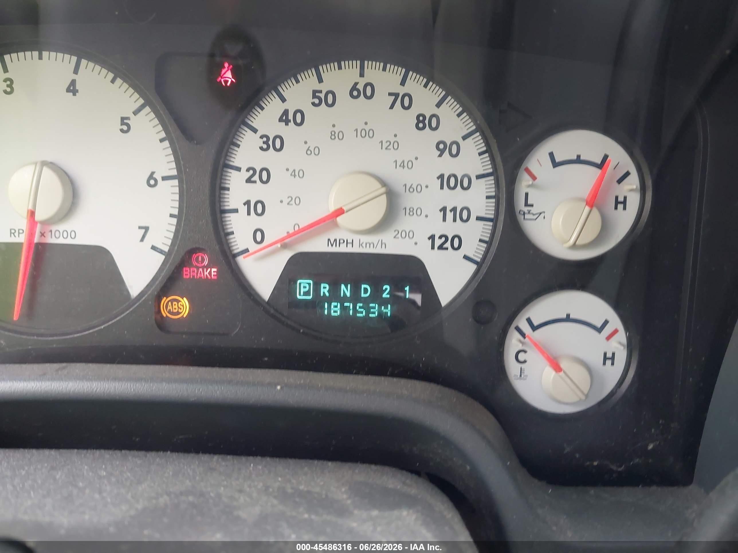 2006 Dodge Ram 1500 Slt/trx4 Off Road/sport Red vin: 1D7HU18226S647814