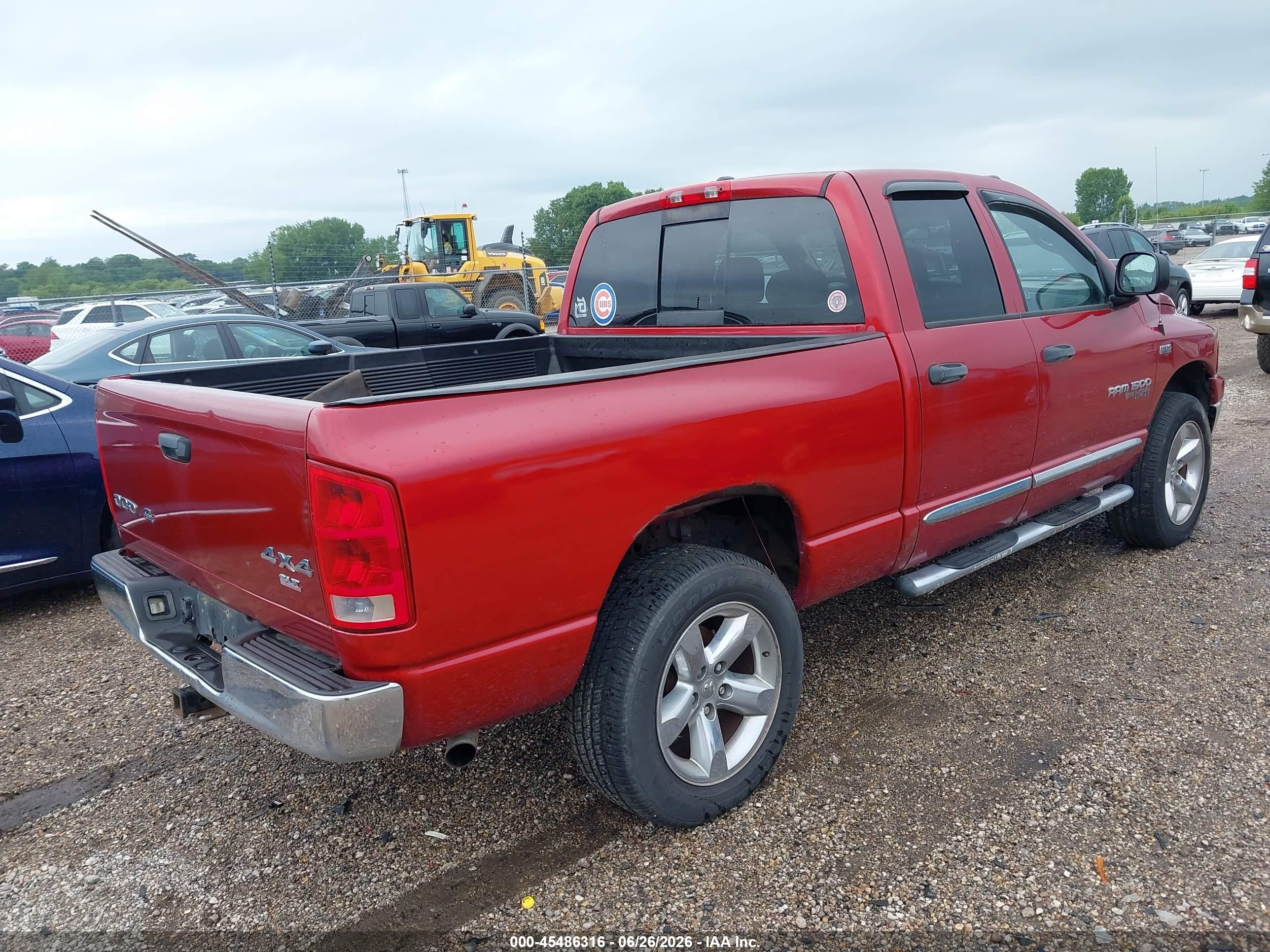 2006 Dodge Ram 1500 Slt/trx4 Off Road/sport Red vin: 1D7HU18226S647814