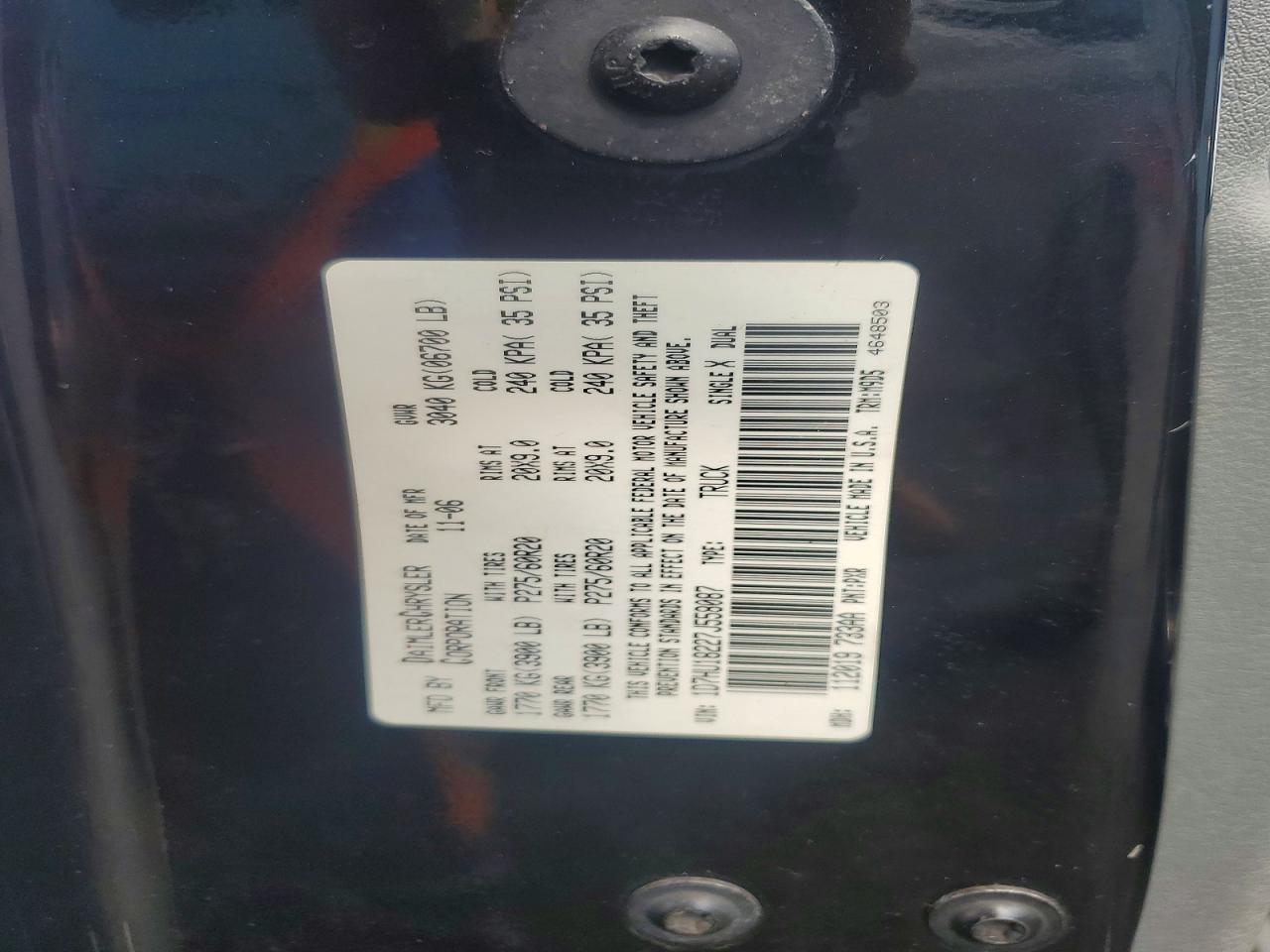 2007 Dodge Ram 1500 St Black vin: 1D7HU18227J558087