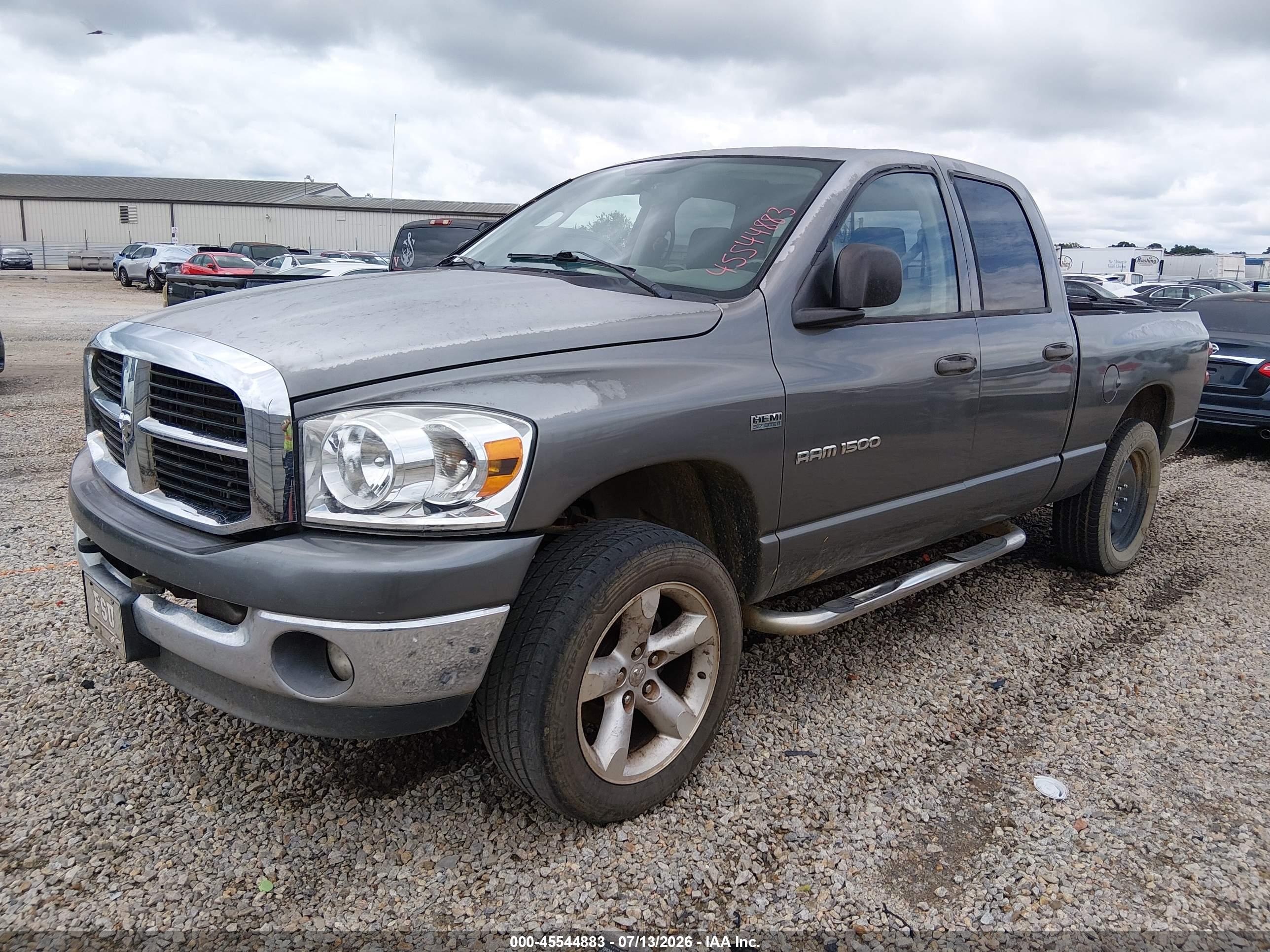 2007 Dodge Ram 1500 Slt/trx4 Off Road/sport Gray vin: 1D7HU18227S212115