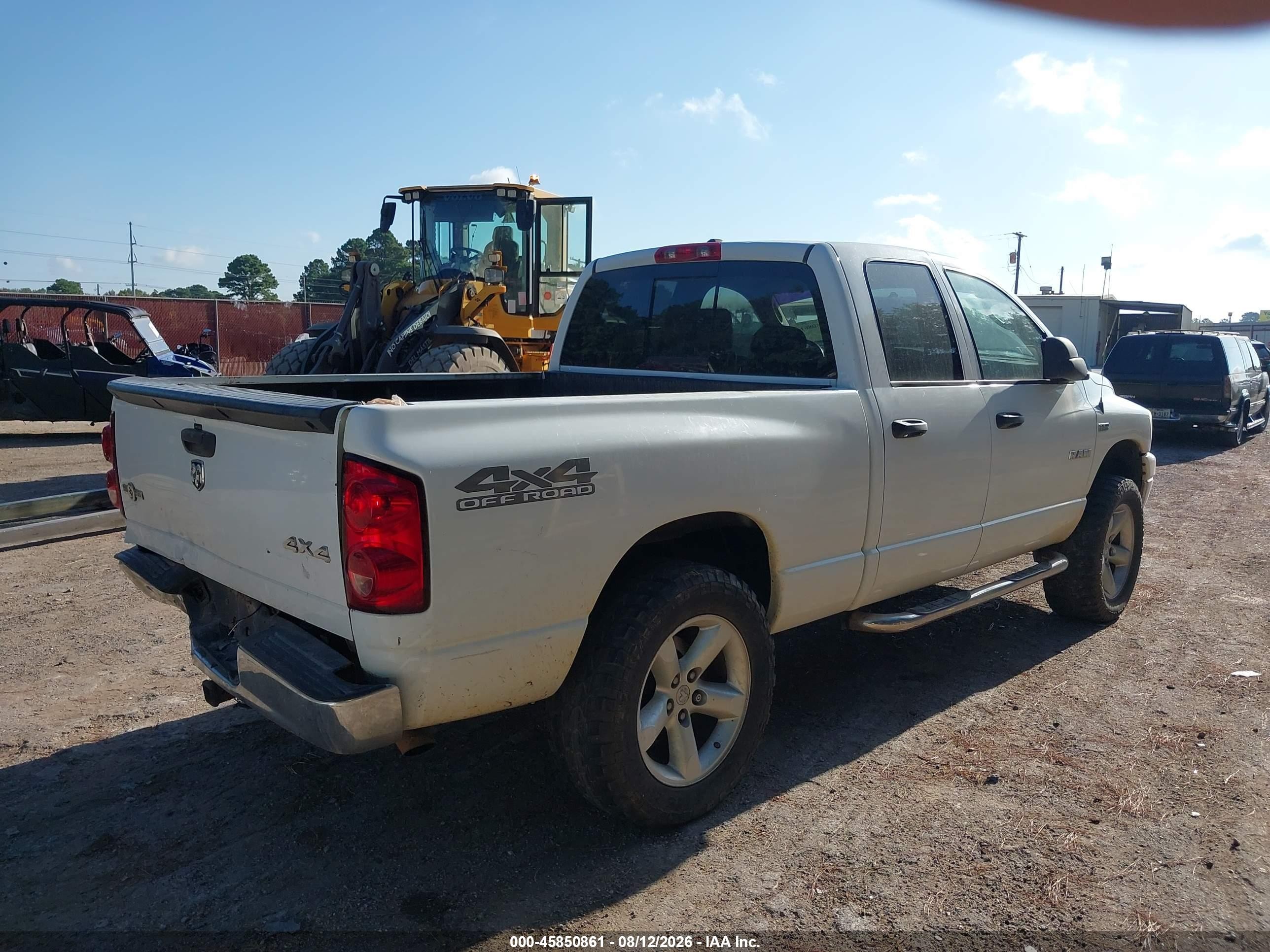 2008 Dodge Ram 1500 Slt White vin: 1D7HU18228S520032
