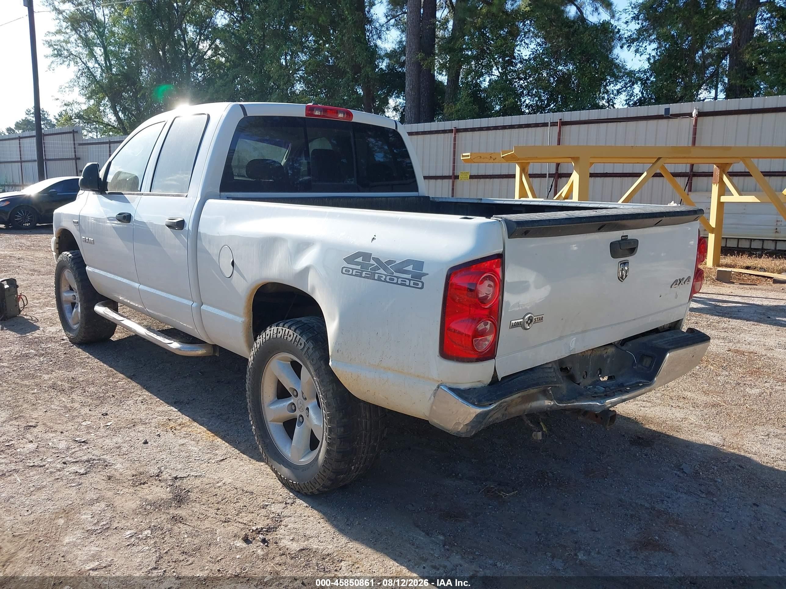 2008 Dodge Ram 1500 Slt White vin: 1D7HU18228S520032