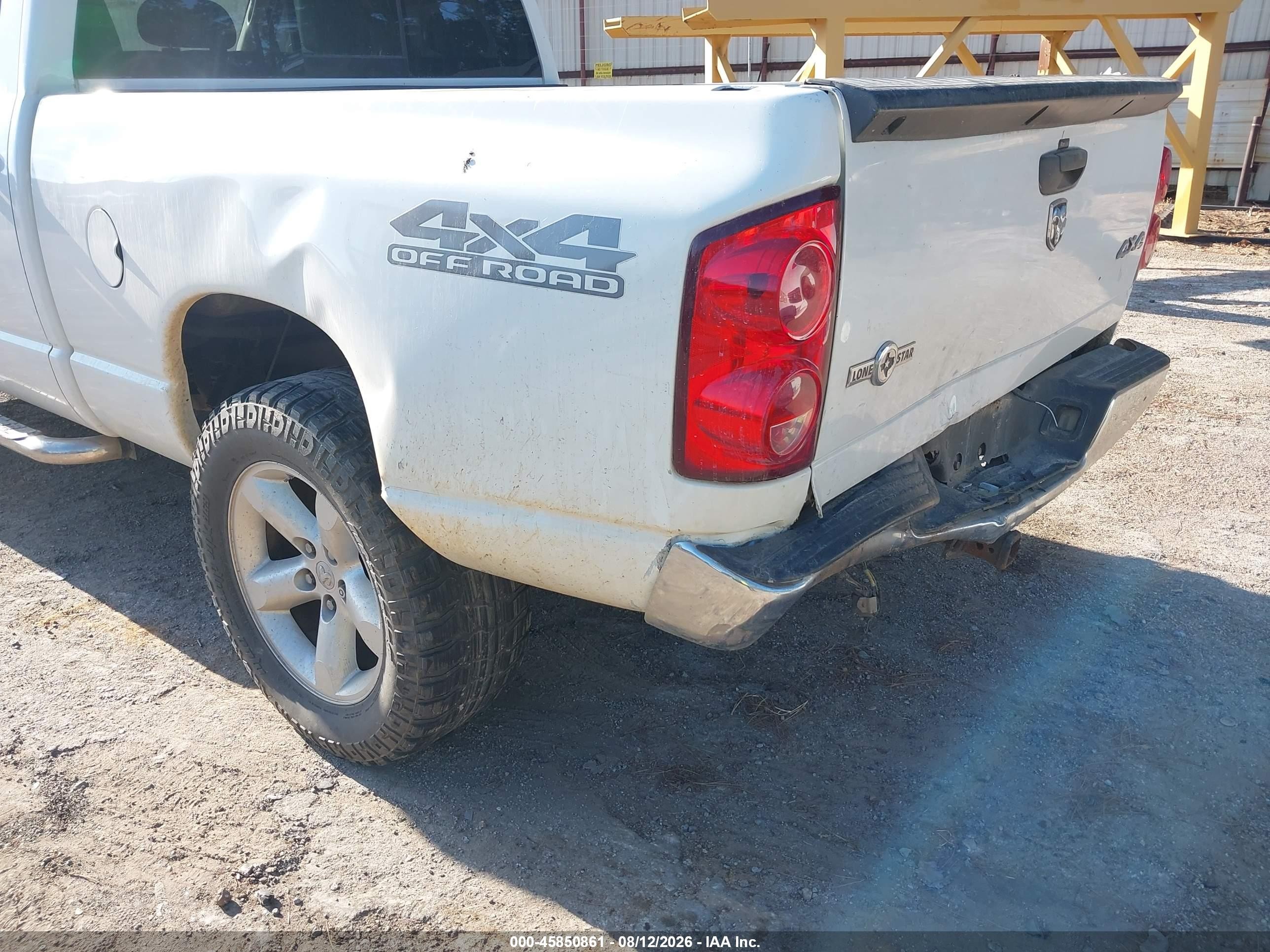 2008 Dodge Ram 1500 Slt White vin: 1D7HU18228S520032
