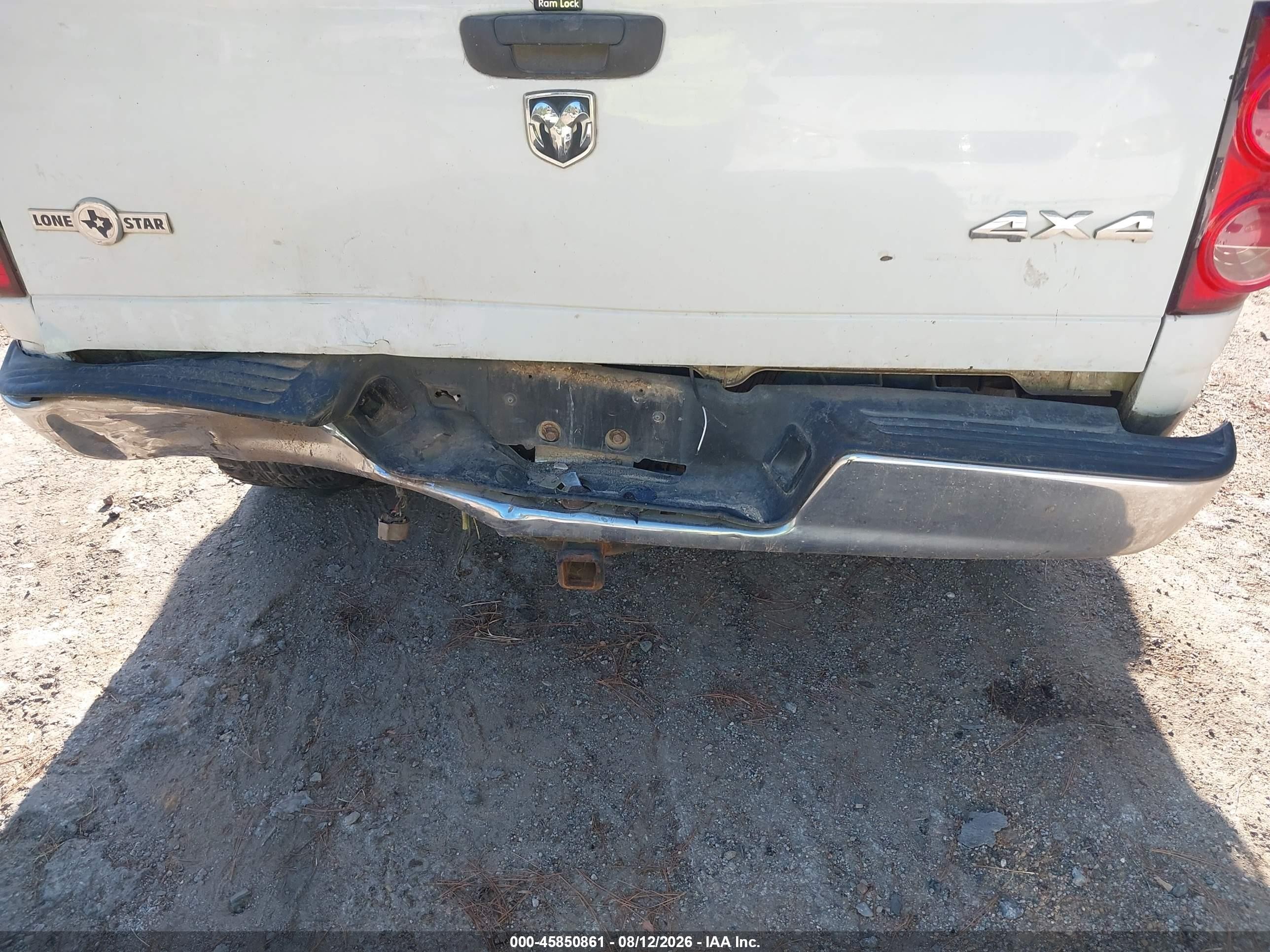 2008 Dodge Ram 1500 Slt White vin: 1D7HU18228S520032